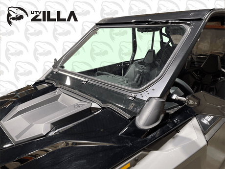 Photo of Black Vented Glass Windshield for RZR PRO/TURBO R with Wiper 2020-2024 by UTVZILLA - Premium for UTVs / Side by Sides