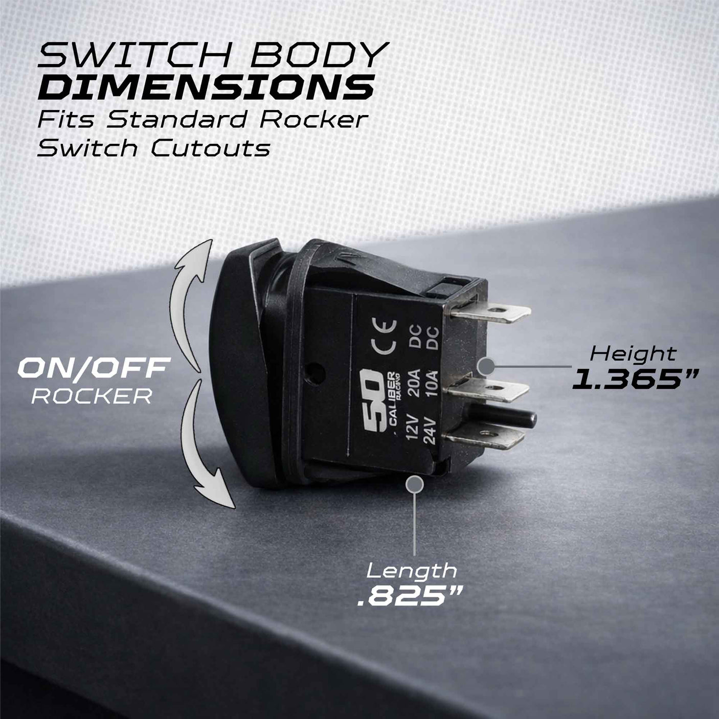 Waterproof Funny Rocker Switch - 12V ON/Off, LED Backlit with Custom Etched Design | R1 Industries