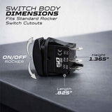 Waterproof Funny Rocker Switch - 12V ON/Off, LED Backlit with Custom Etched Design | R1 Industries
