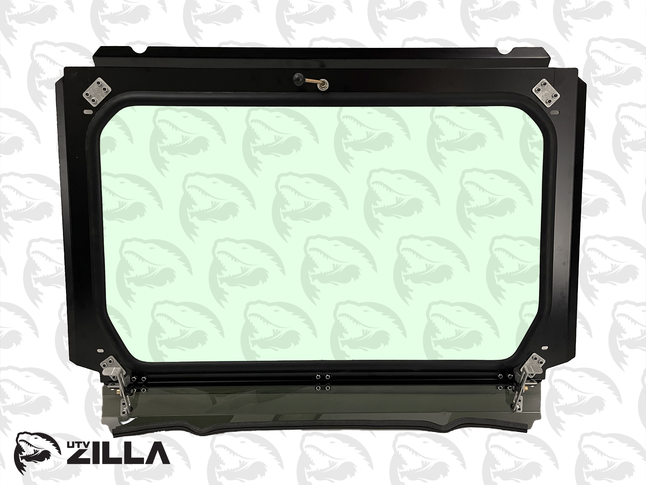 Photo of Black Vented Glass Windshield for RZR PRO/TURBO R with Wiper 2020-2024 by UTVZILLA - Premium for UTVs / Side by Sides