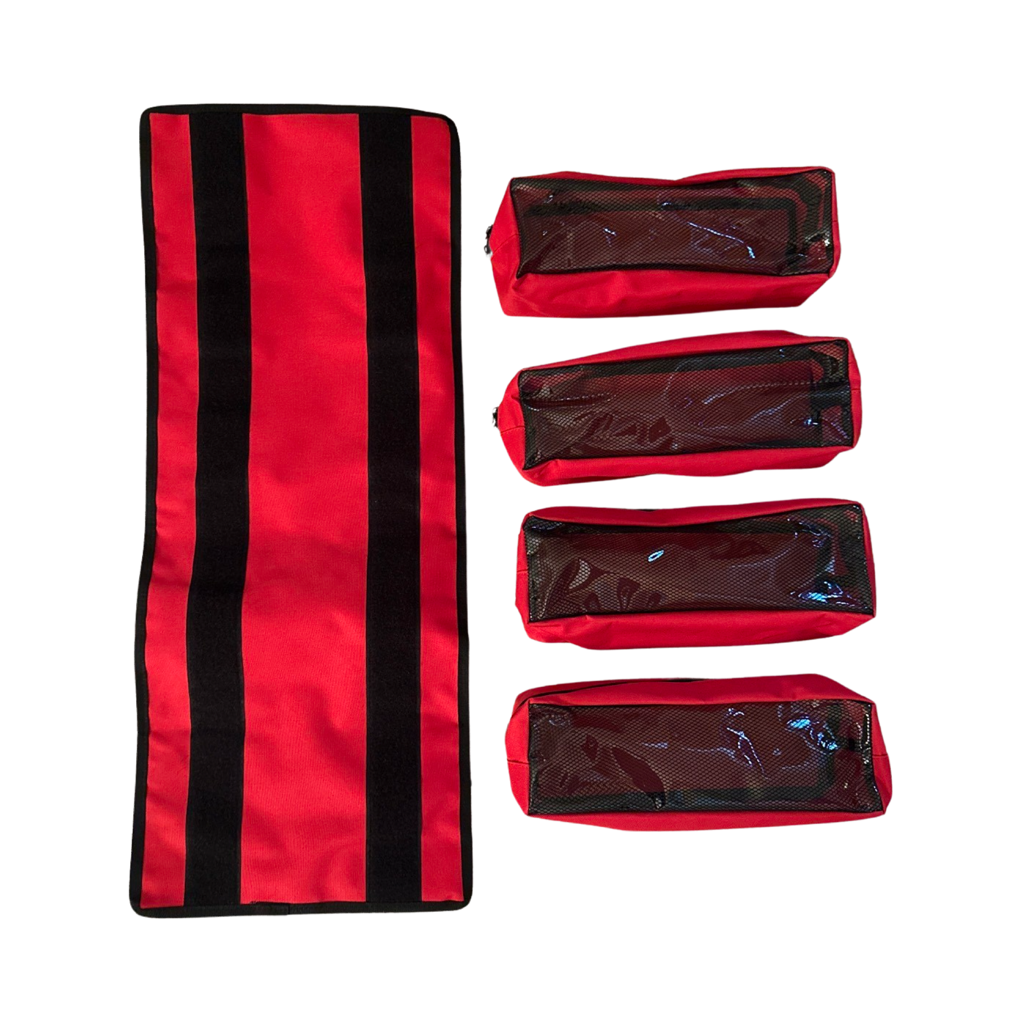 Photo of Medium Canvas Tool organizer bag with removeable pouches by MOJAB OFFROAD - Premium Trail bags for UTVs / Side by Sides