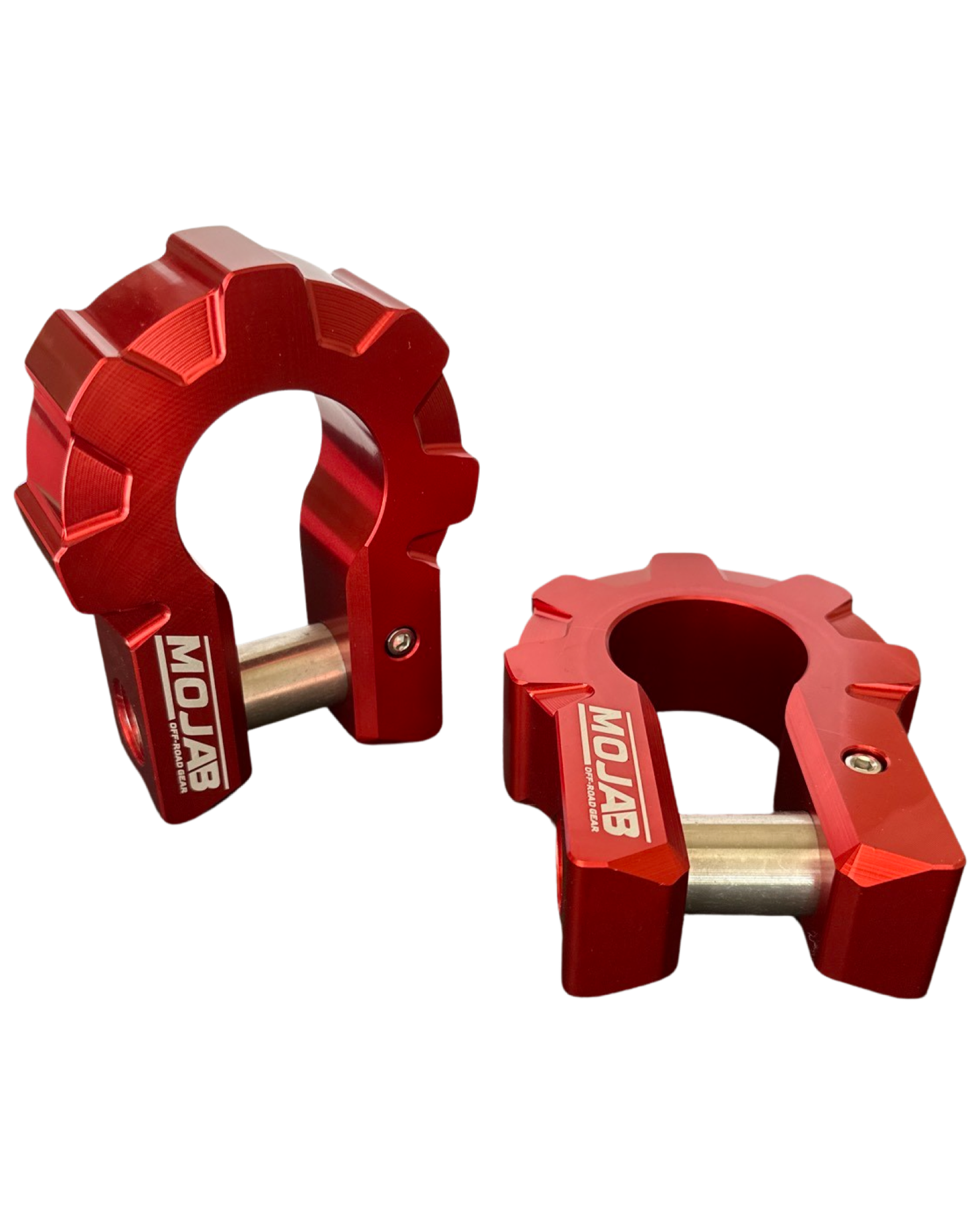 Photo of 3/4'' Extreme duty Aluminum D-Shackle set (9T) (LIFETIME WARRANTY*) by MOJAB OFFROAD - Premium Shackle for UTVs / Side by Sides