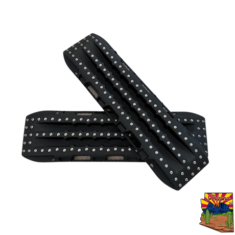 Photo of Ultimate Traction recovery board with steel plugs and storage bag by MOJAB OFFROAD - Premium Recovery board for UTVs / Side by Sides
