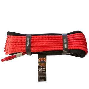 1/2'' x 78' Synthetic Winch Rope with forged winch hook.