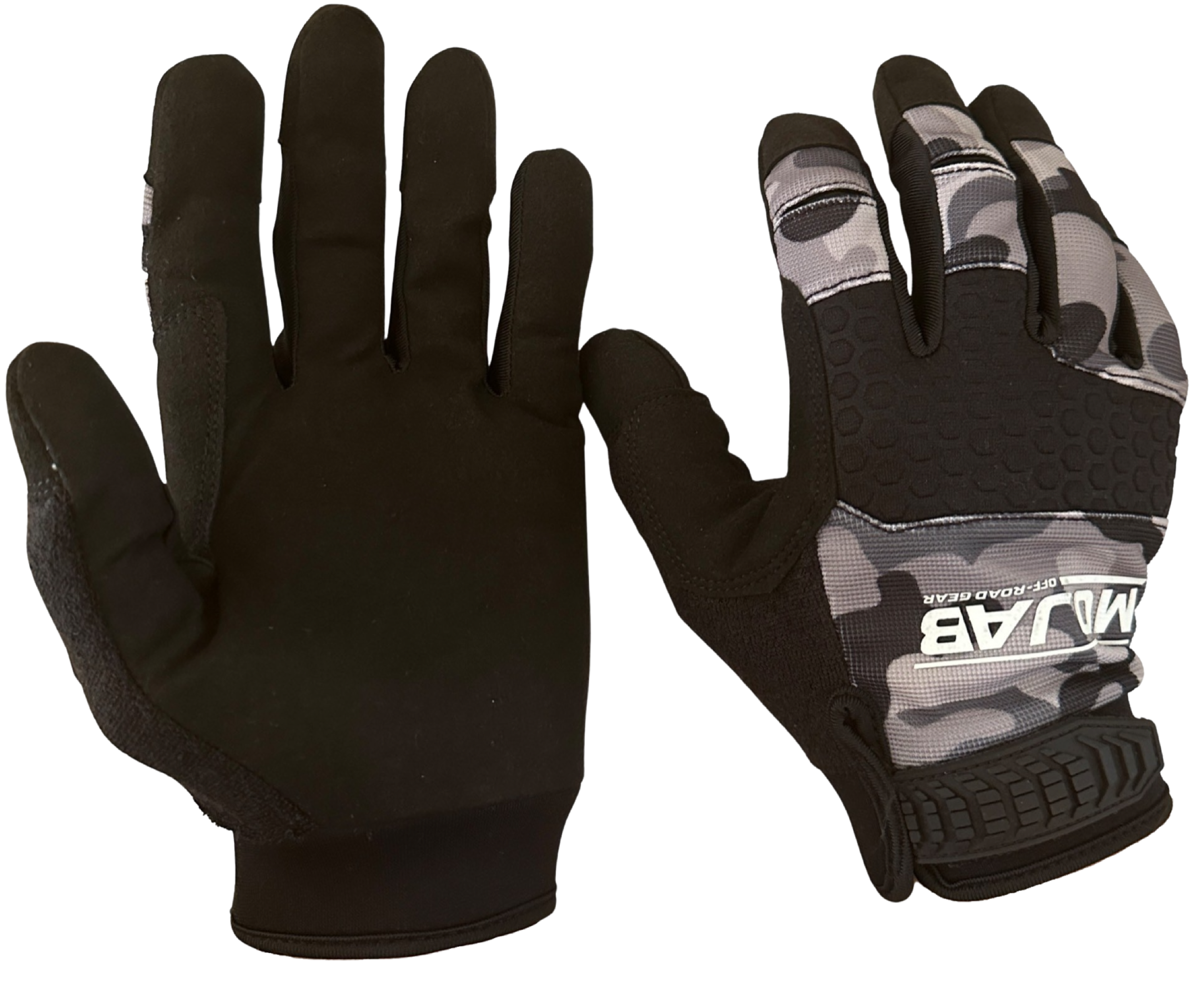 Photo of Camo design Touchscreen compatible Work/ driving gloves by MOJAB OFFROAD - Premium Apparel & Accessories for UTVs / Side by Sides