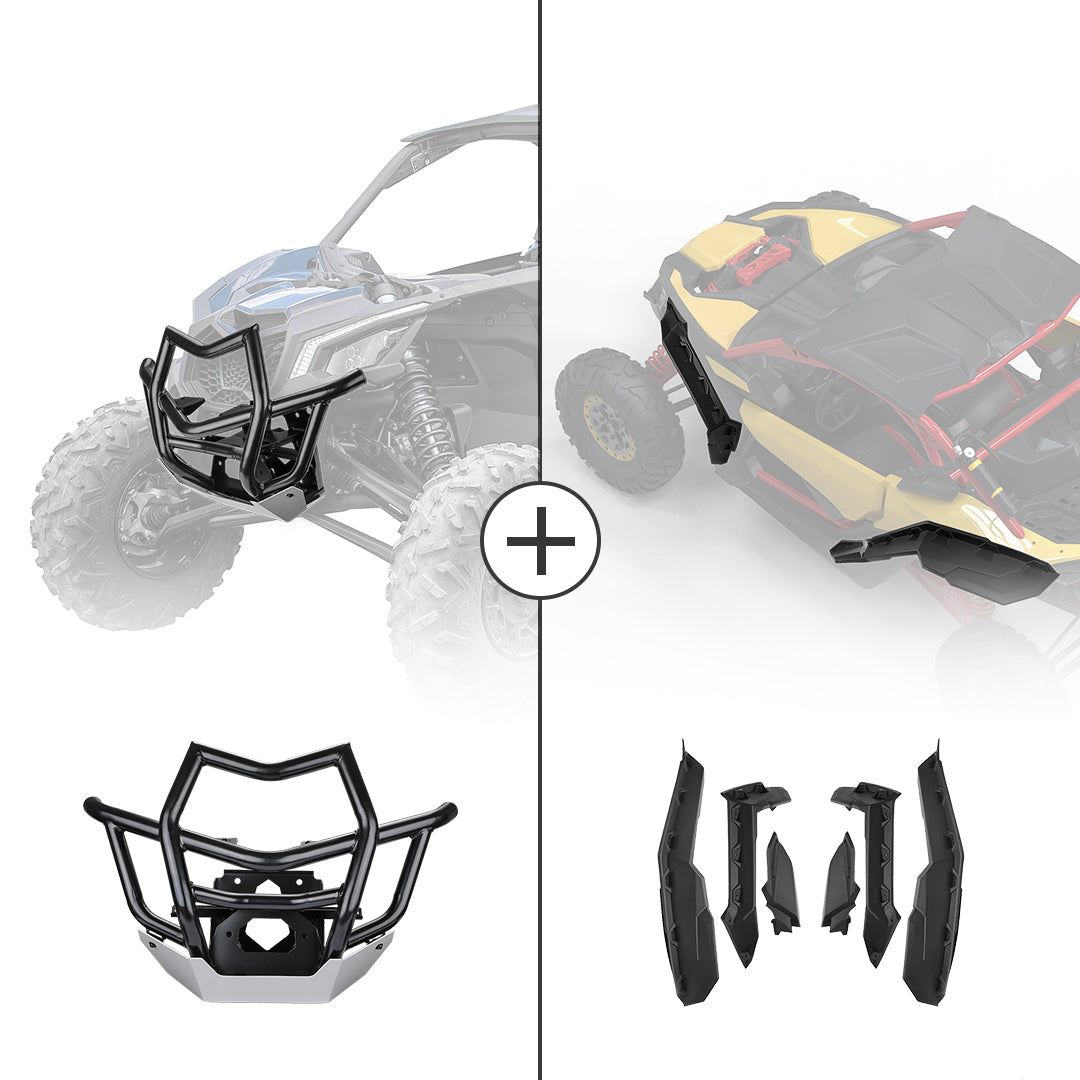 Photo of Front Bumpers & Mud Fender Flares for Can-Am Maverick X3 by Kemimoto - Premium for UTVs / Side by Sides