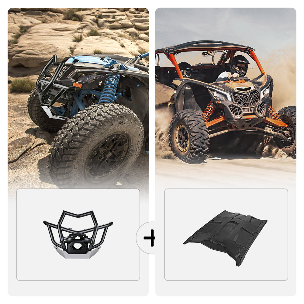Photo of Kemimoto Front Bumpers & 4 pcs Hard Roof For Can-Am Maverick X3 MAX by Kemimoto - Premium for UTVs / Side by Sides