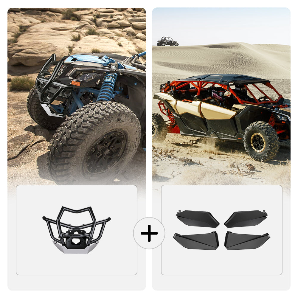 Photo of Kemimoto Front Bumpers & Lower Door Inserts For Can-Am Maverick X3 MAX by Kemimoto - Premium for UTVs / Side by Sides