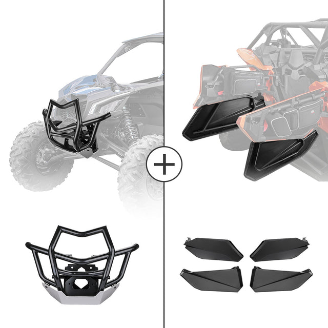 Photo of Kemimoto Front Bumpers & Lower Door Inserts For Can-Am Maverick X3 MAX by Kemimoto - Premium for UTVs / Side by Sides