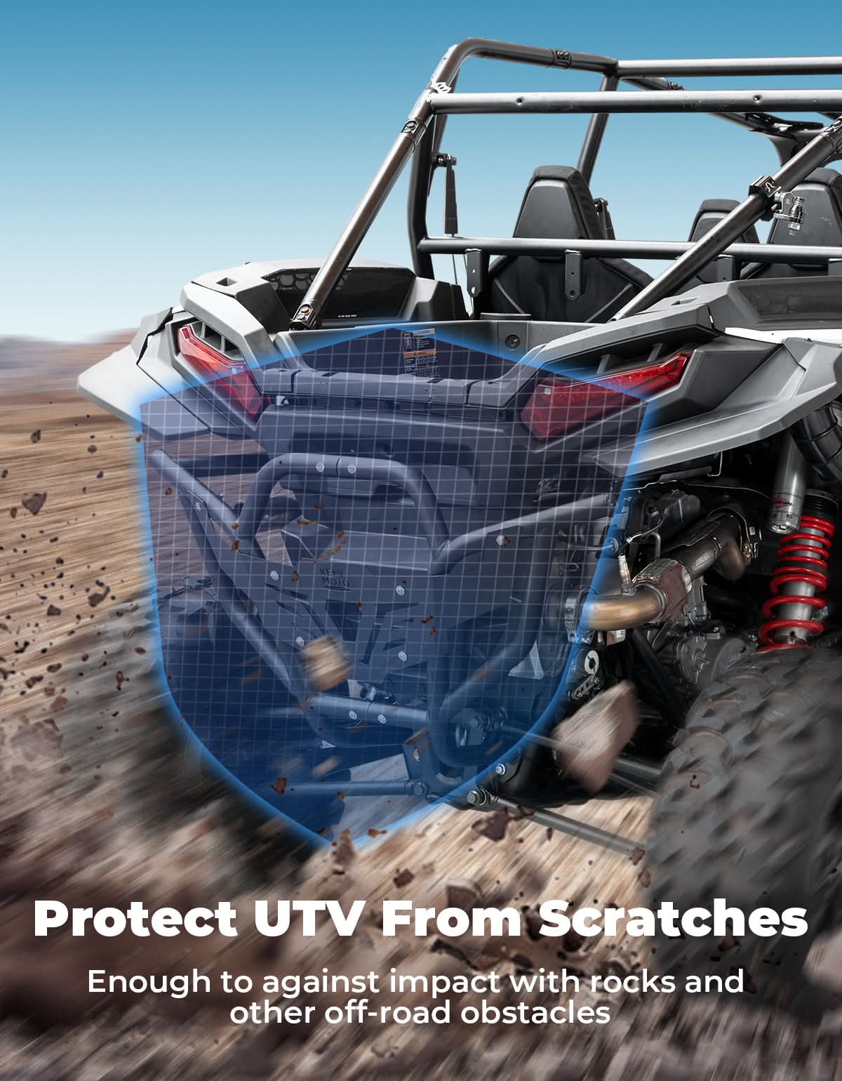 Photo of Kemimoto Heavy Duty Steel Rear Bumper for 2024-2025 Polaris RZR XP 1000/ 4 by Kemimoto - Premium for UTVs / Side by Sides