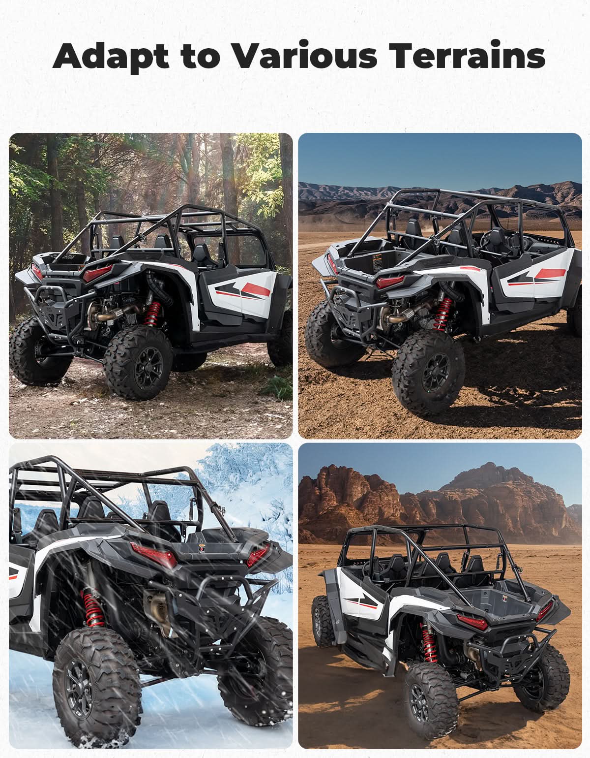 Photo of Kemimoto Heavy Duty Steel Rear Bumper for 2024-2025 Polaris RZR XP 1000/ 4 by Kemimoto - Premium for UTVs / Side by Sides