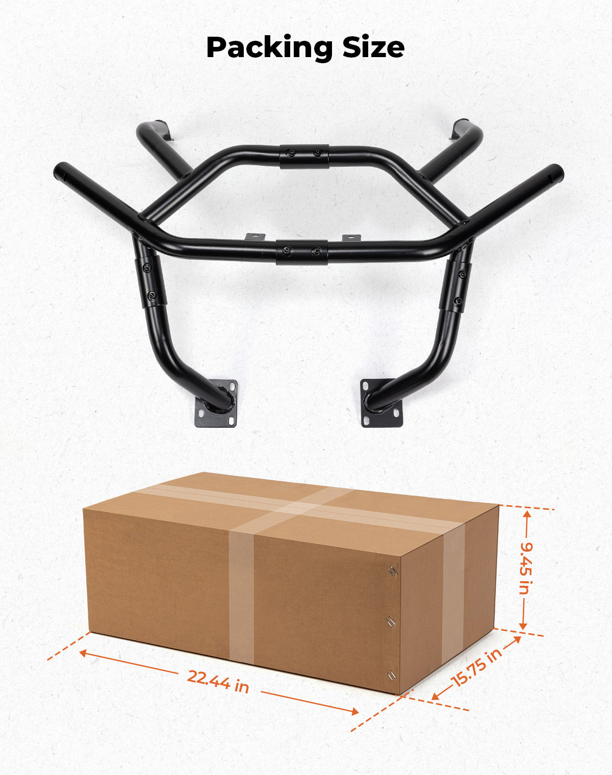 Photo of Front Bumper for Can-Am Commander 2021+ by Kemimoto - Premium for UTVs / Side by Sides