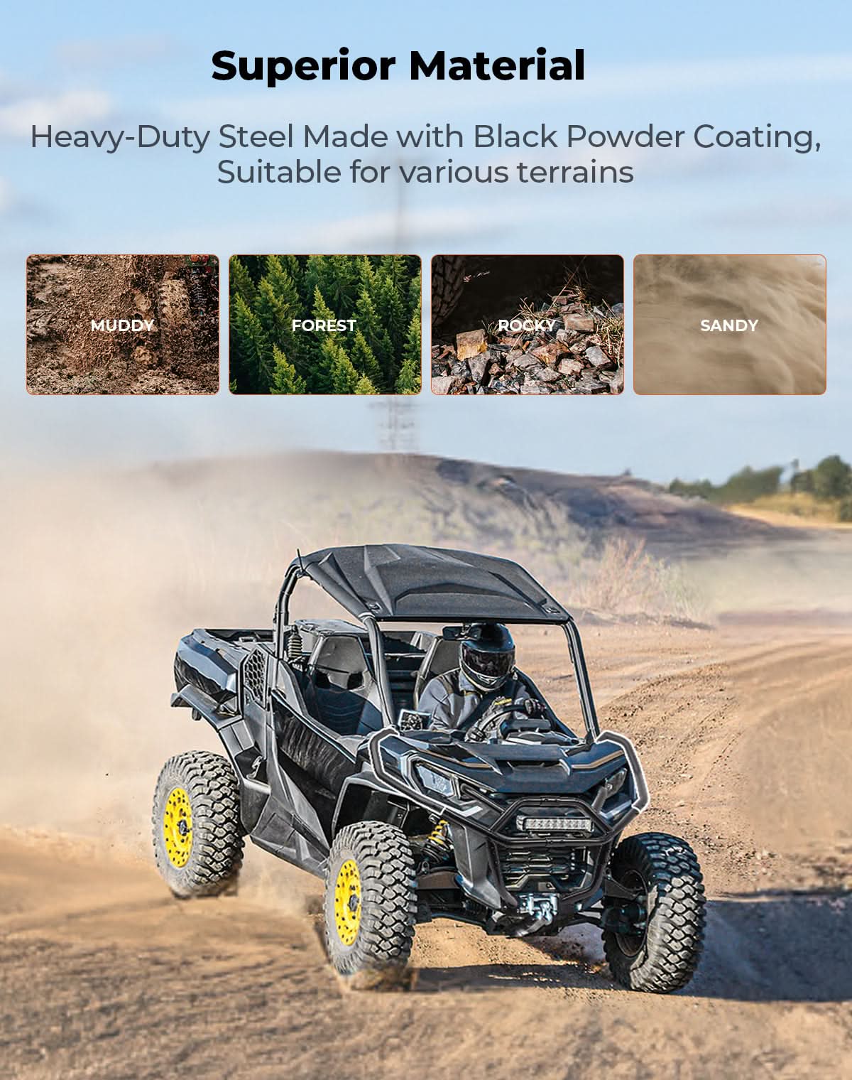 Photo of Kemimoto Front Corner Bumper for Can-Am Commander 2021+ by Kemimoto - Premium for UTVs / Side by Sides