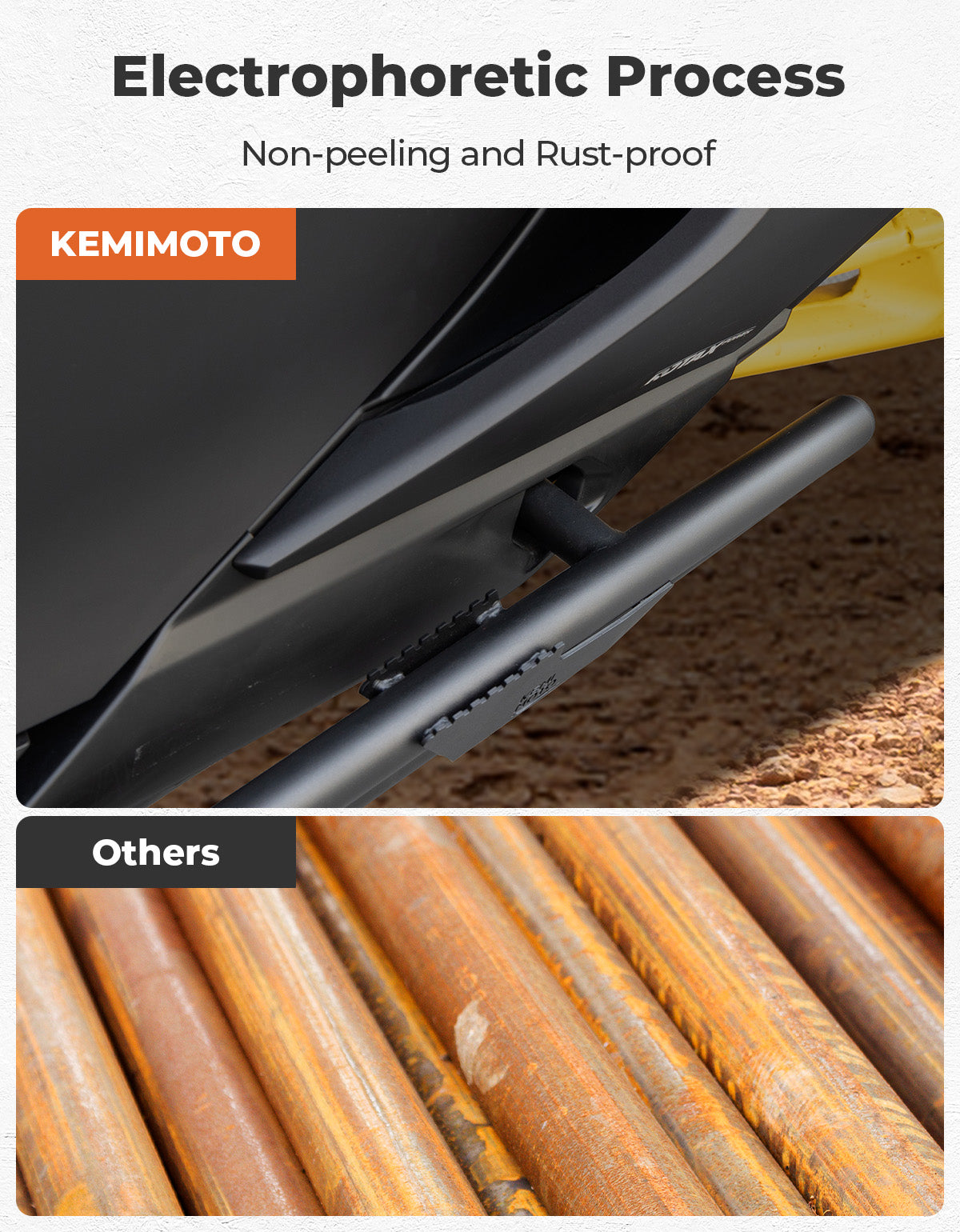 Photo of Nerf Bars Rock Sliders for Can-Am Maverick R 2024+ by Kemimoto - Premium for UTVs / Side by Sides