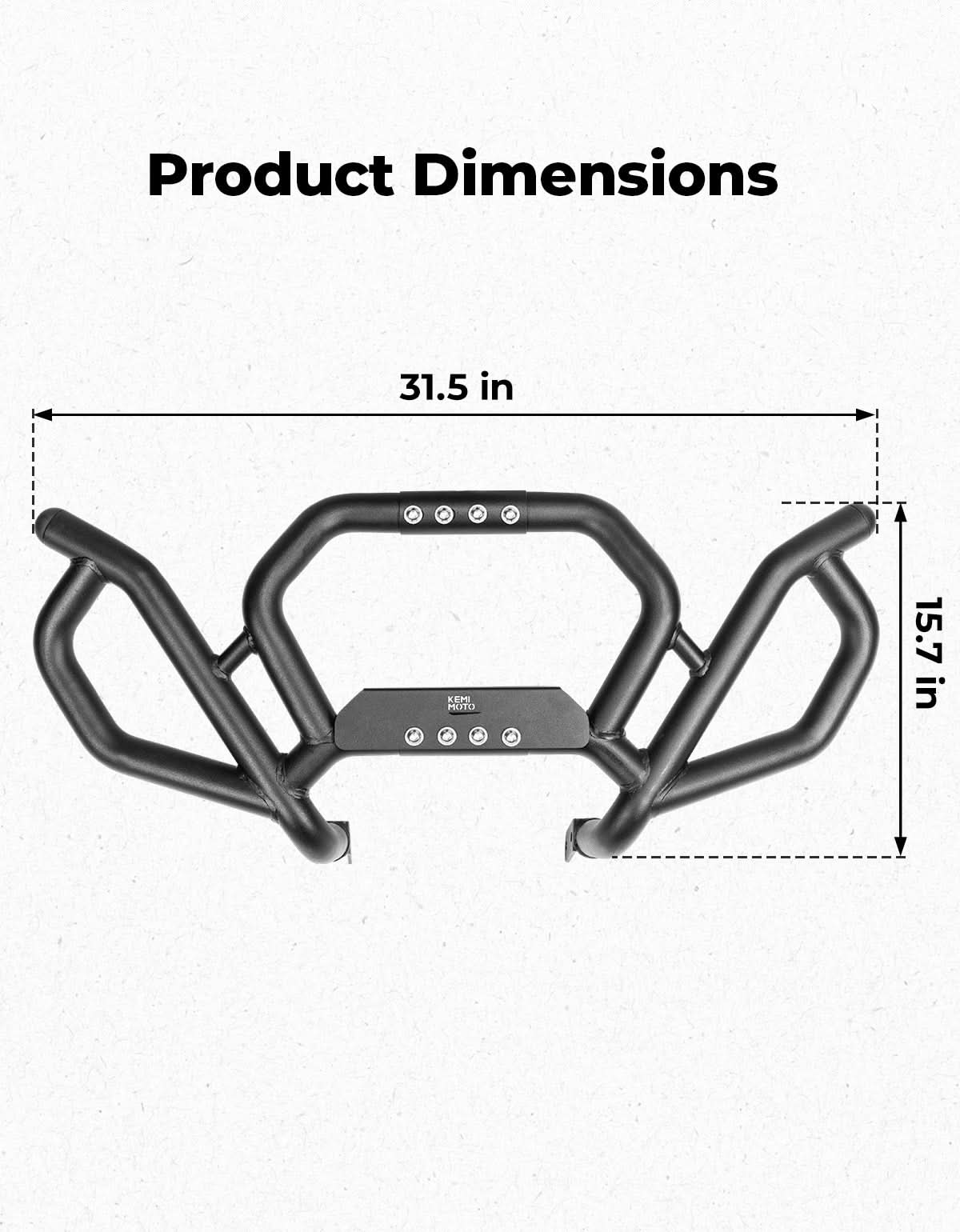 Photo of Kemimoto Front Bumper for Can Am Maverick R 2024+ by Kemimoto - Premium for UTVs / Side by Sides