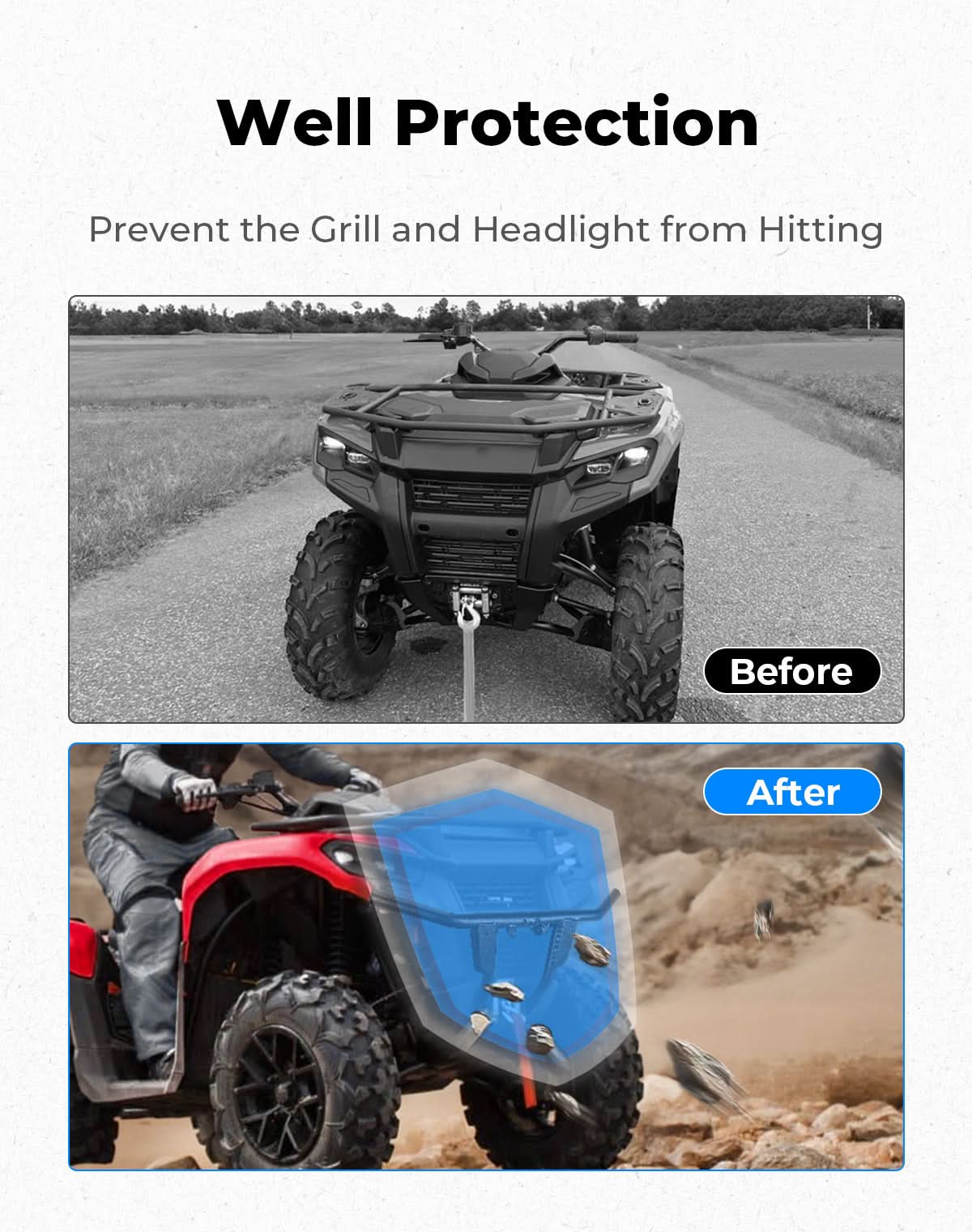 Photo of Kemimoto ATV Front Bumper Guard for Can-Am Outlander G3L 500 | 700 by Kemimoto - Premium for UTVs / Side by Sides