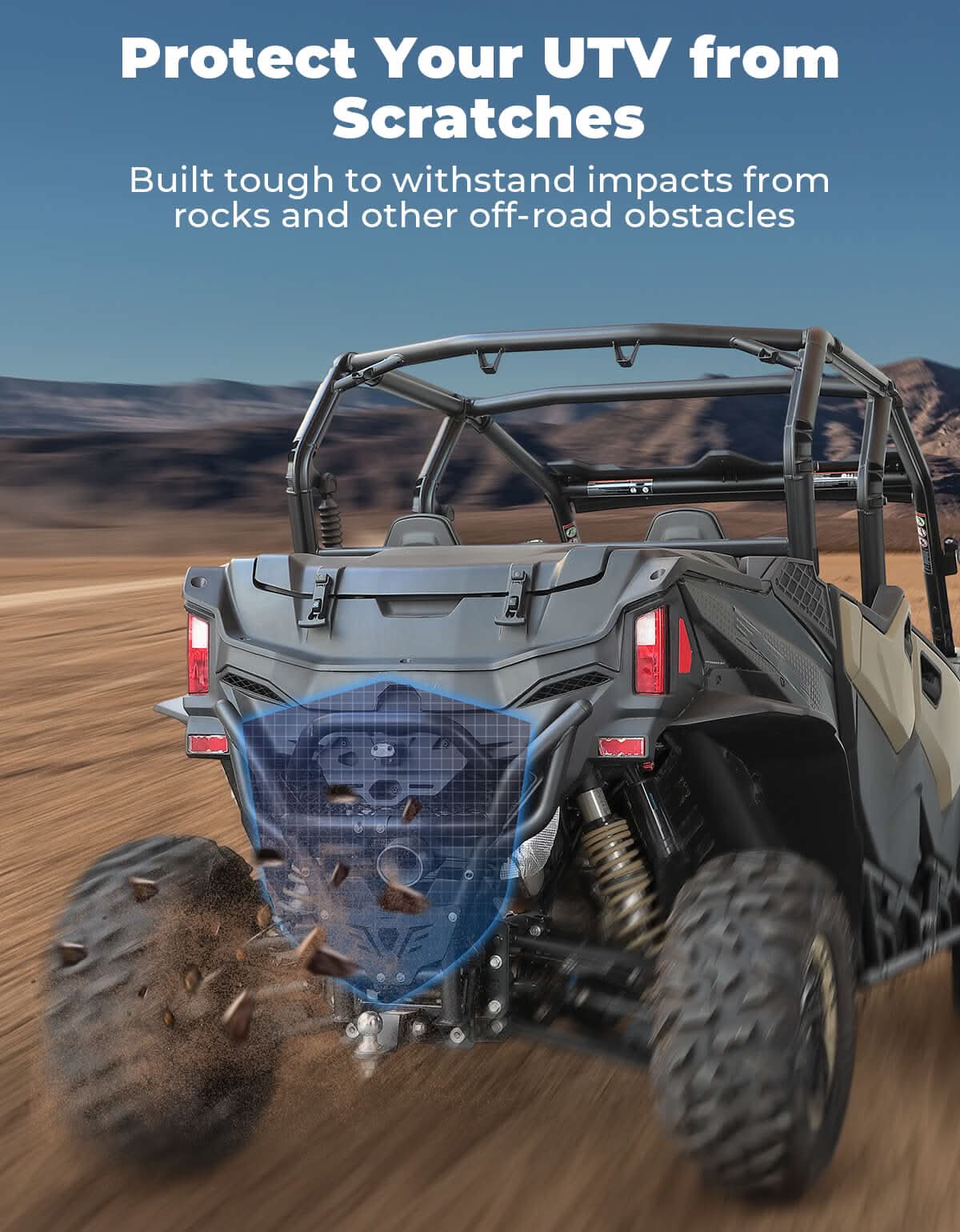 Photo of Rear Bumper for CFMOTO ZFORCE 950 ZFORCE 800 TRAIL 2023+ by Kemimoto - Premium for UTVs / Side by Sides