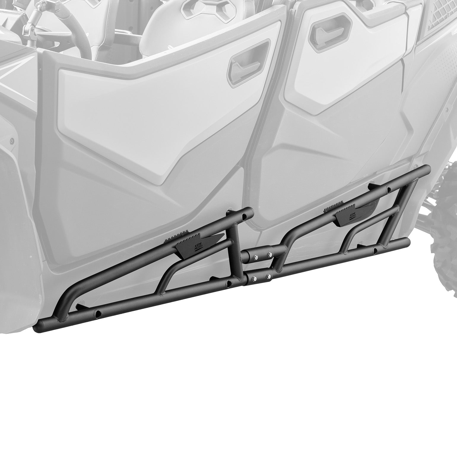 Photo of Nerf Bars Rock Sliders with Step Function for CFMOTO ZForce 950 Sport-4 by Kemimoto - Premium for UTVs / Side by Sides