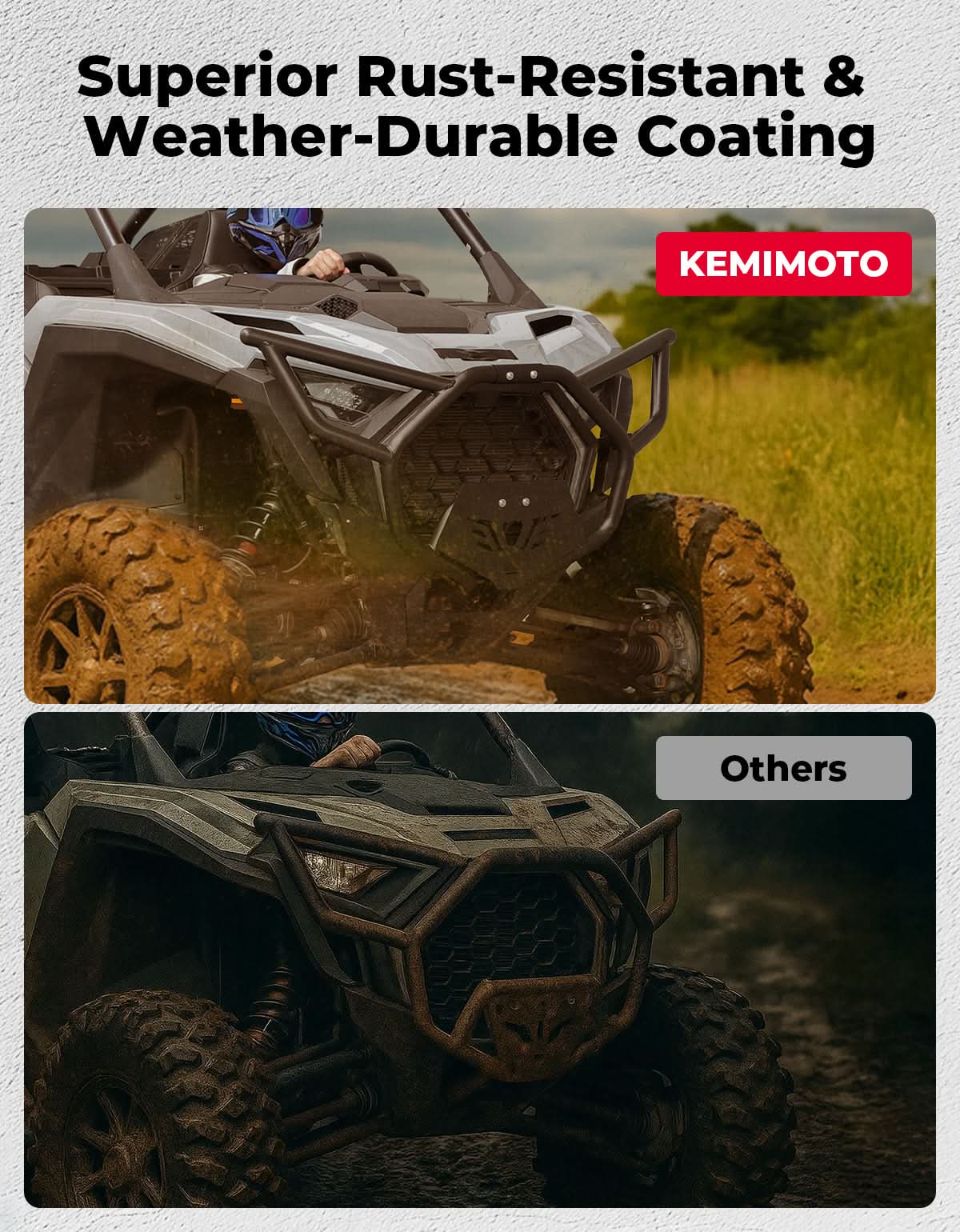 Photo of Front Bumper for 2025 PolarisRZR PRO XP, Direct Replacement for #2890388-458 by Kemimoto - Premium for UTVs / Side by Sides