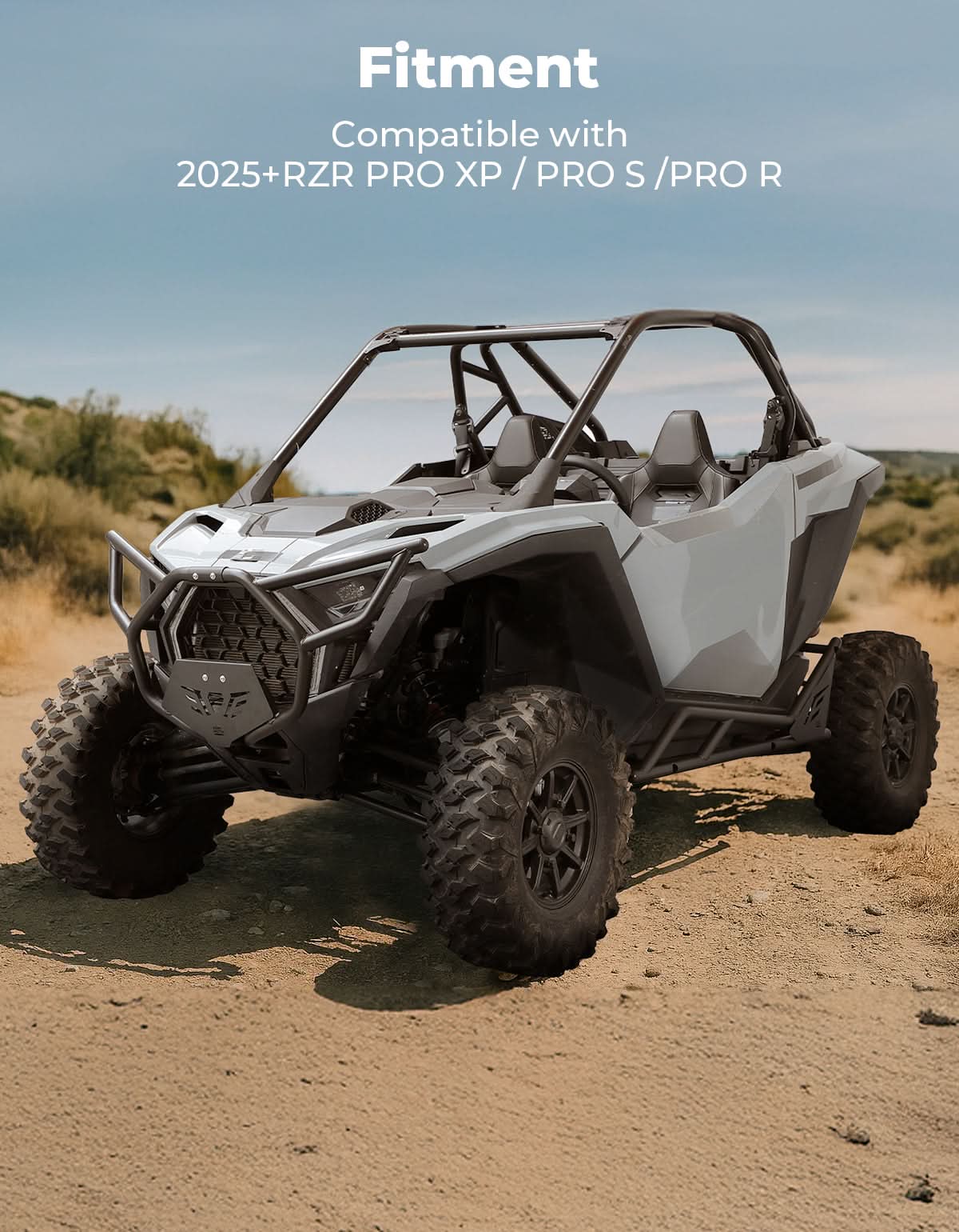Photo of Front Bumper for 2025 PolarisRZR PRO XP, Direct Replacement for #2890388-458 by Kemimoto - Premium for UTVs / Side by Sides