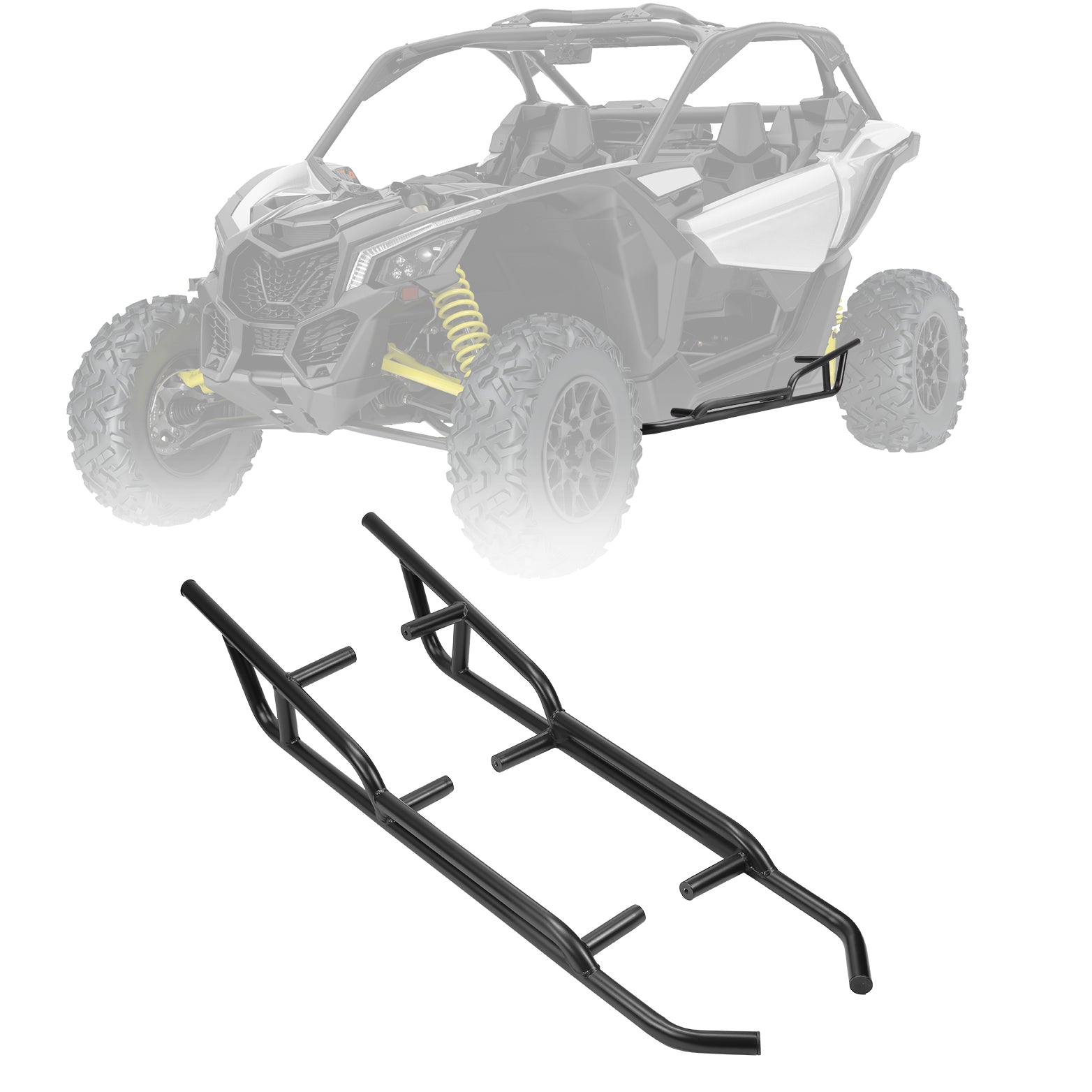 Photo of Nerf Bars Rock Sliders for Can-Am Maverick X3 2017-2025 by Kemimoto - Premium for UTVs / Side by Sides