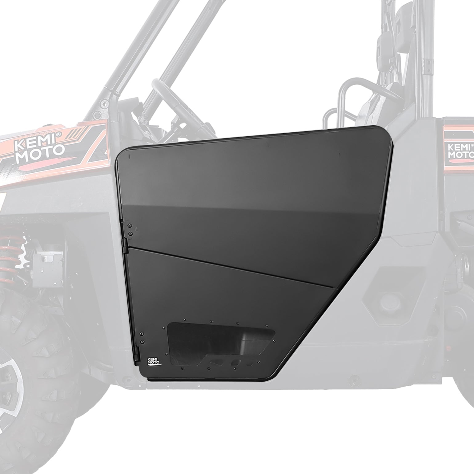 Photo of UTV Aluminum Half Door for Polaris Ranger XP 1000 2018-2025 by Kemimoto - Premium for UTVs / Side by Sides