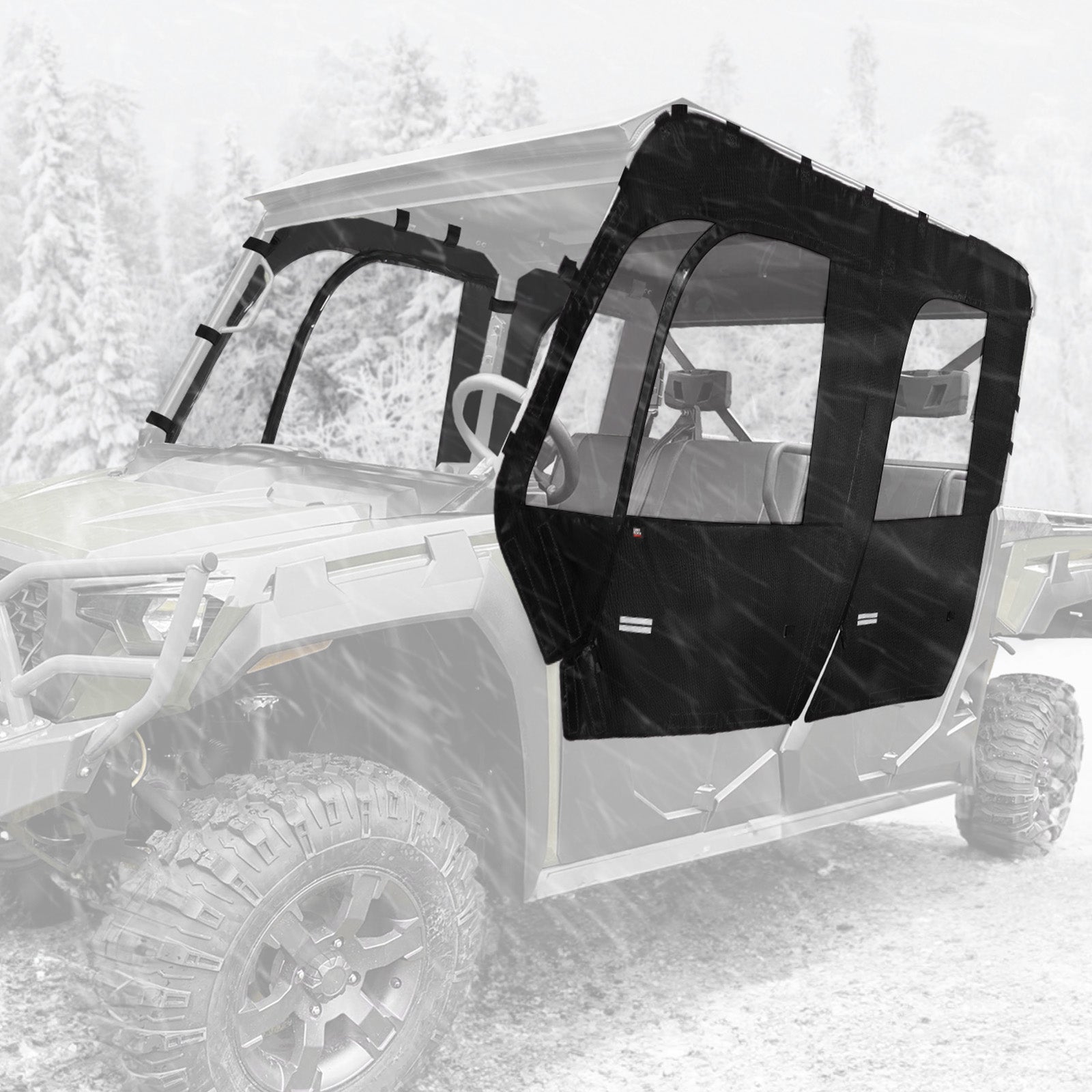 Photo of Soft Cab Enclosure Doors for Tracker 800SX Crew 2020+ by Kemimoto - Premium for UTVs / Side by Sides
