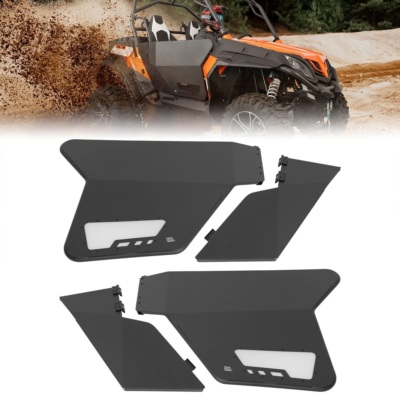 Photo of Kemimoto Heavy-duty Aluminum Doors for CFMOTO ZFORCE 500 | 800 | 1000 by Kemimoto - Premium for UTVs / Side by Sides
