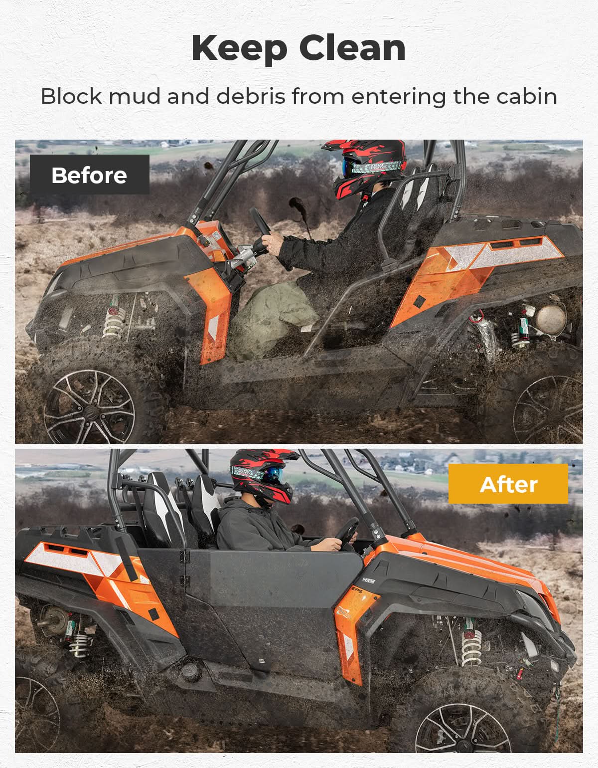 Photo of Kemimoto Heavy-duty Aluminum Doors for CFMOTO ZFORCE 500 | 800 | 1000 by Kemimoto - Premium for UTVs / Side by Sides