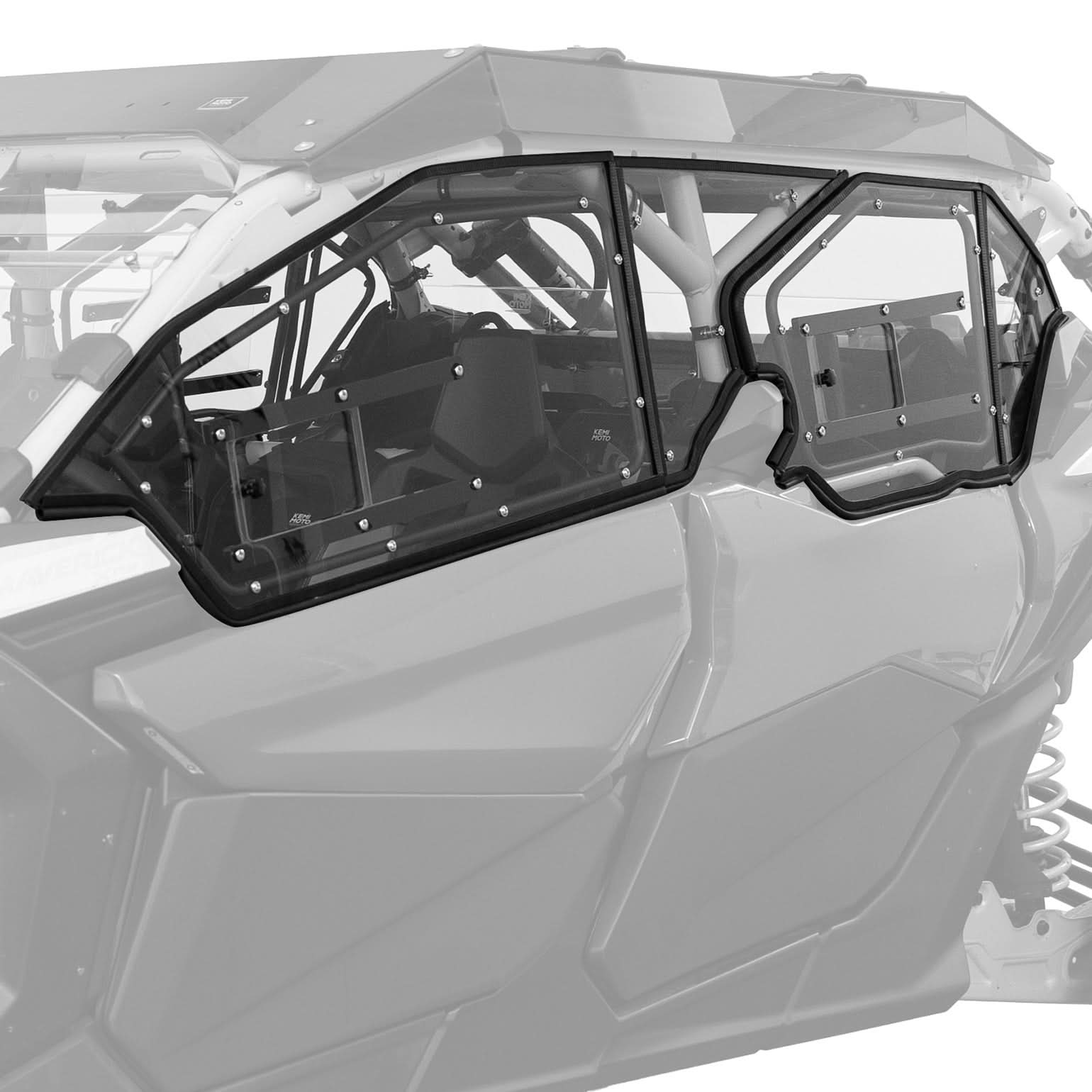 Photo of Ventilated Hard Upper Doors for Can-Am Maverick X3 MAX by Kemimoto - Premium for UTVs / Side by Sides