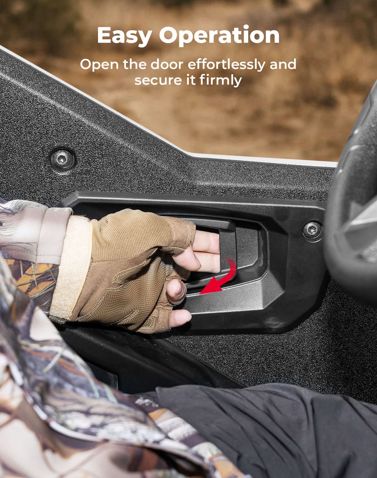 Photo of UTV Inside Door Handle Assembly for Polaris General 1000/4 1000 /XP 1000 /XP 4 1000 Replaces #7082216 by Kemimoto - Premium for UTVs / Side by Sides