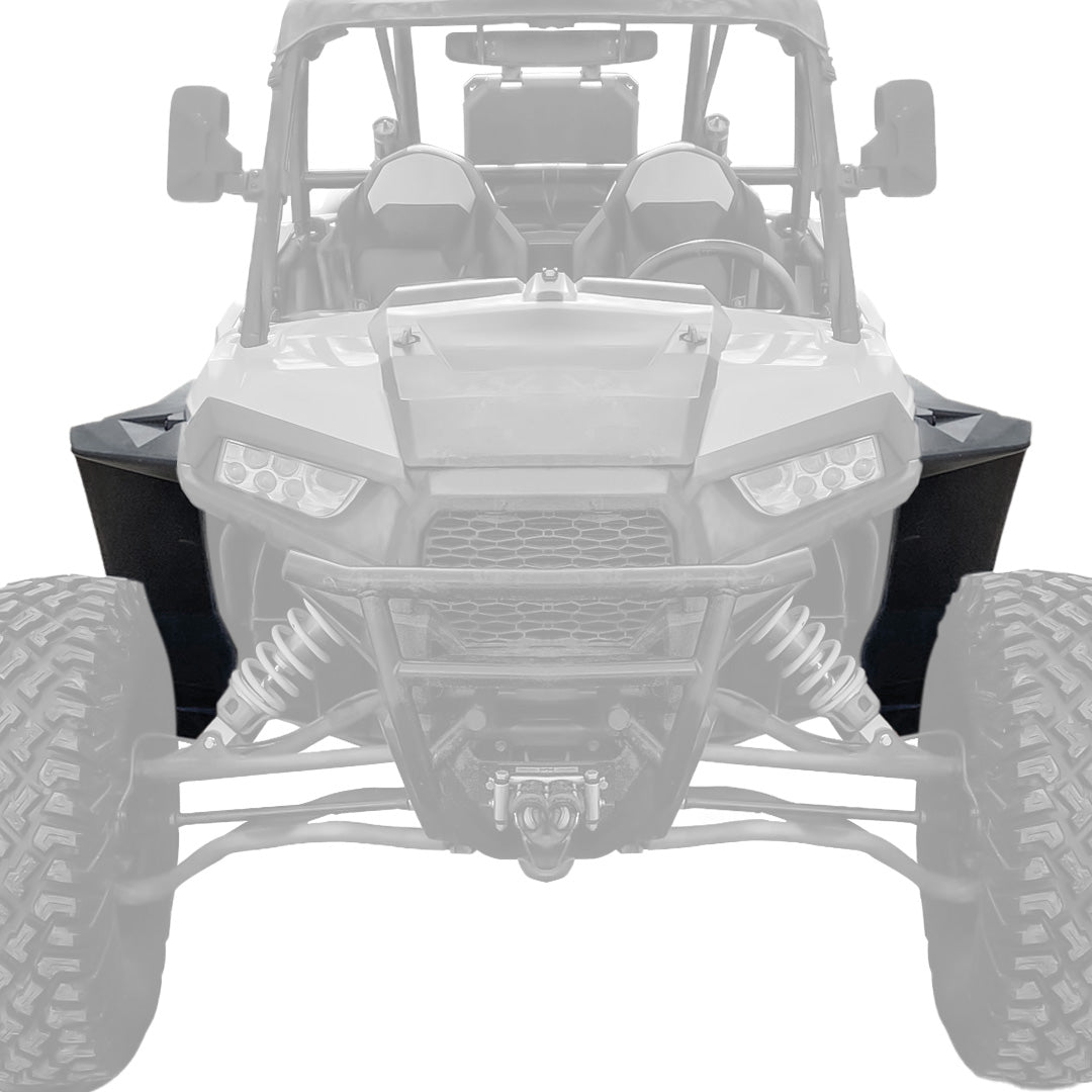 Photo of Extended Front Full Mud Flaps 2PCS for Polaris RZR XP 1000 / TURBO by Kemimoto - Premium for UTVs / Side by Sides