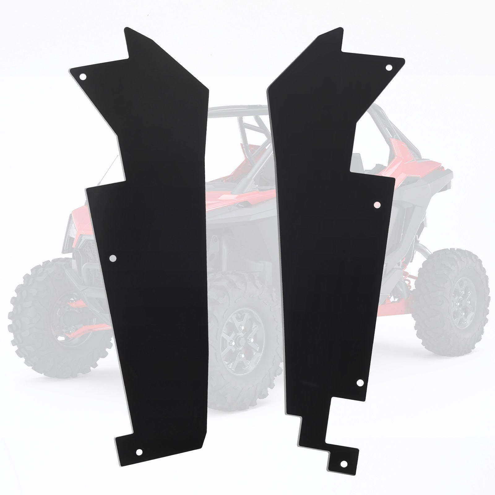Photo of Rear Door Bags and Fender Flares for Polaris RZR by Kemimoto - Premium for UTVs / Side by Sides