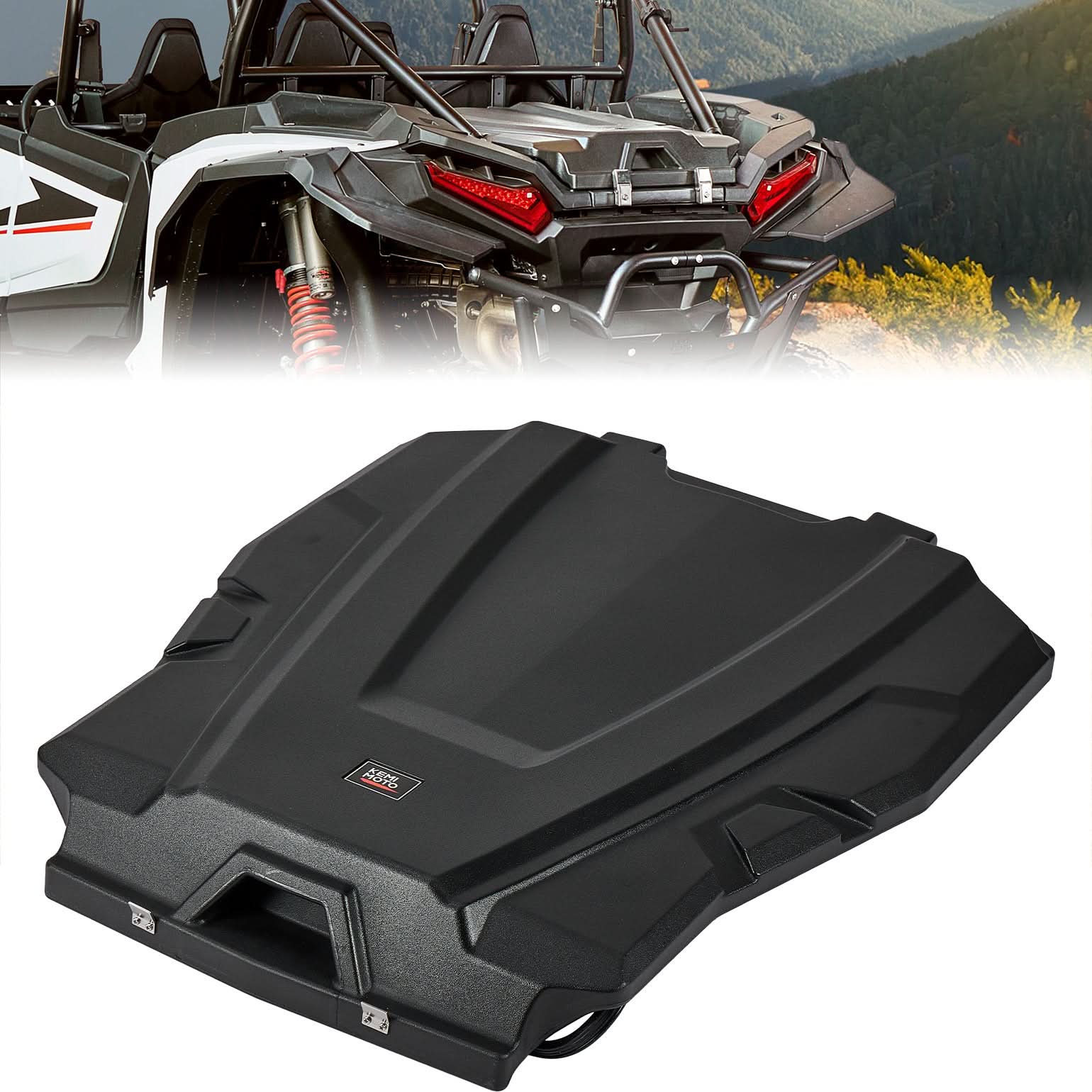 Photo of Trunk Bed Enclosure for Polaris RZR XP 1000/4 2024-2025 by Kemimoto - Premium for UTVs / Side by Sides