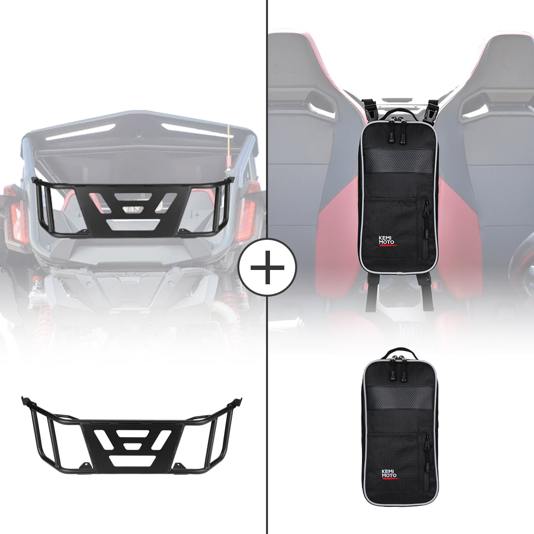 Photo of Tailgate Extender & Center Storage Bag for Talon 1000r 1000x 1000x-4 by Kemimoto - Premium for UTVs / Side by Sides