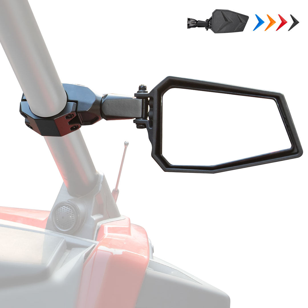 Photo of UTV Side View Mirrors for Can Am Maverick X3/ RZR w/ 1.75"-2'' Roll Bar (1 pair) by Kemimoto - Premium for UTVs / Side by Sides