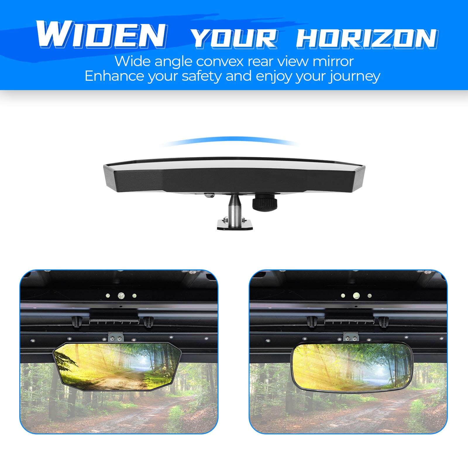 Photo of Rear View Mirror & Under Seat Storage Box for Polaris Ranger XP 1000 by Kemimoto - Premium for UTVs / Side by Sides
