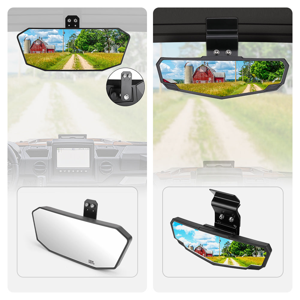 Photo of Upgraded Rear View Mirror & Rear View Mirror for Polaris Ranger by Kemimoto - Premium for UTVs / Side by Sides