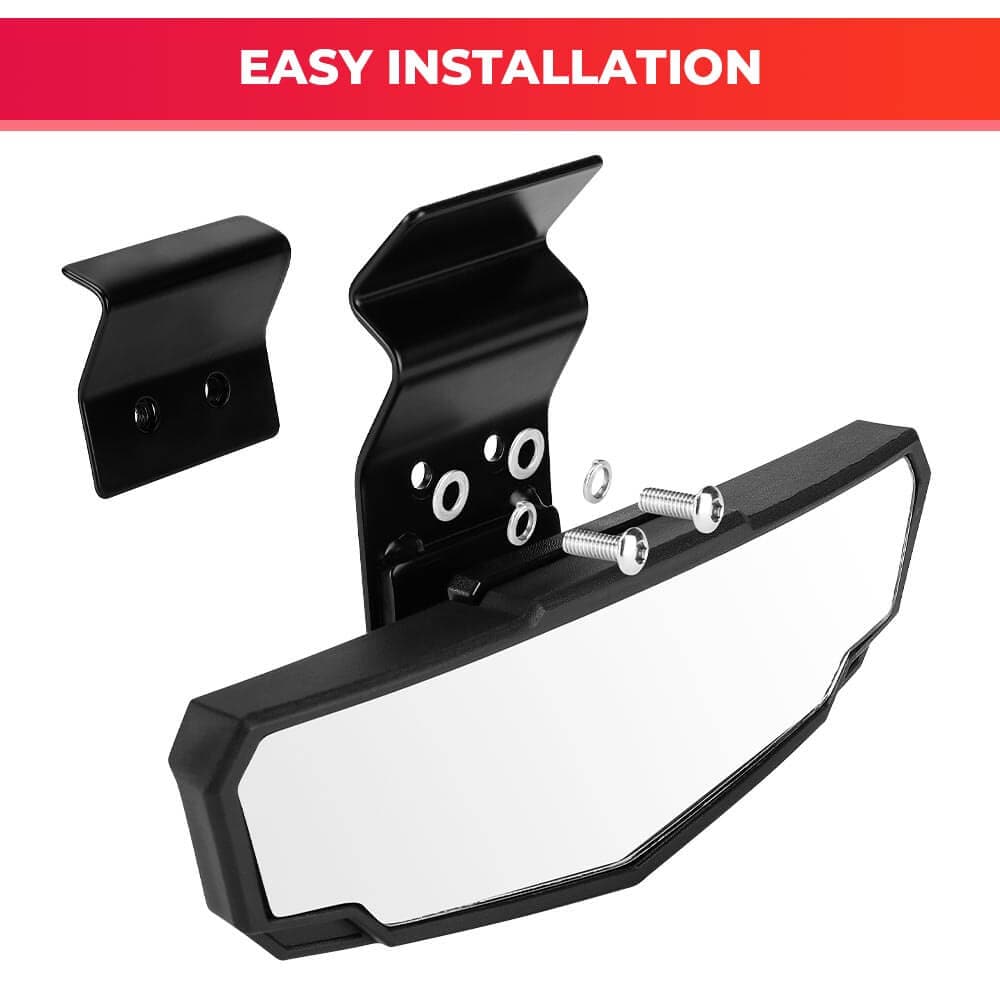 Photo of Adjustable Side Mirrors & Rear View Mirror For Polaris Ranger/ Defender by Kemimoto - Premium for UTVs / Side by Sides