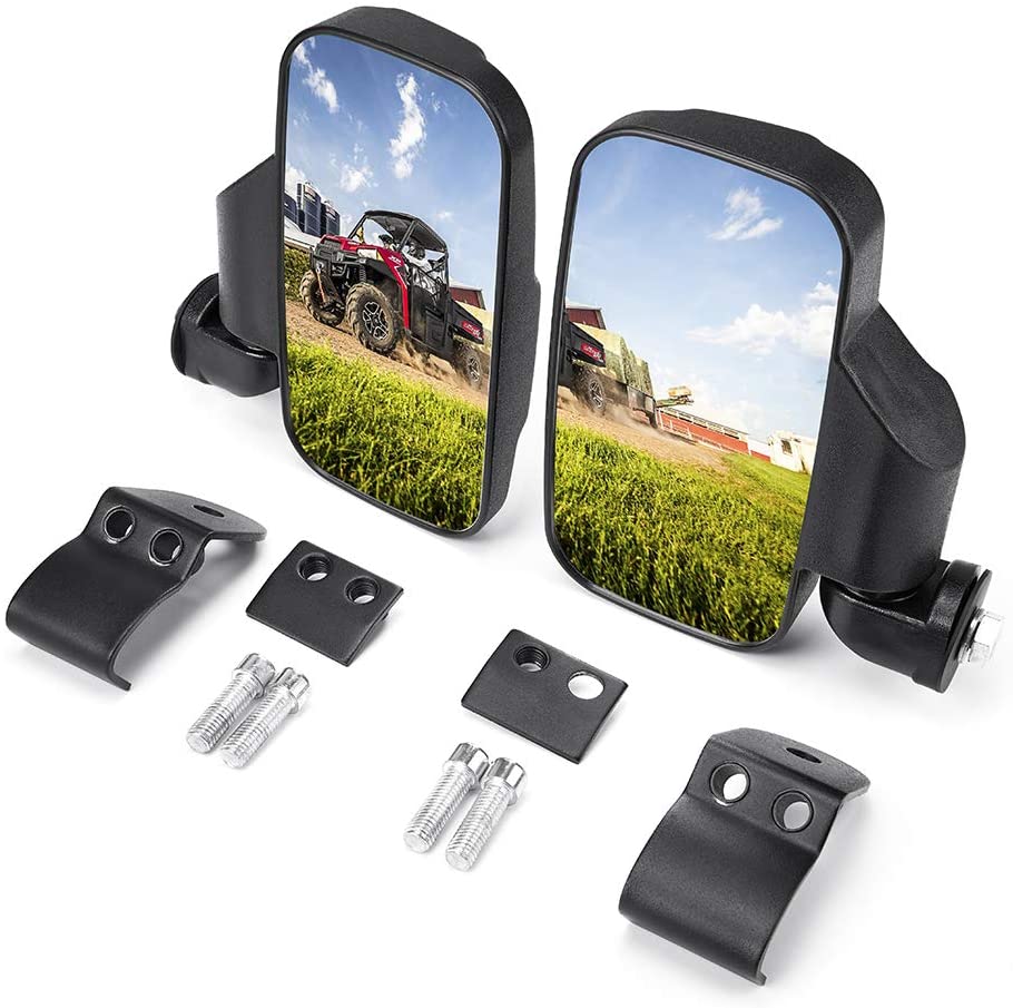 Photo of Side Mirrors & 45L Storage box for Polaris Ranger by Kemimoto - Premium for UTVs / Side by Sides