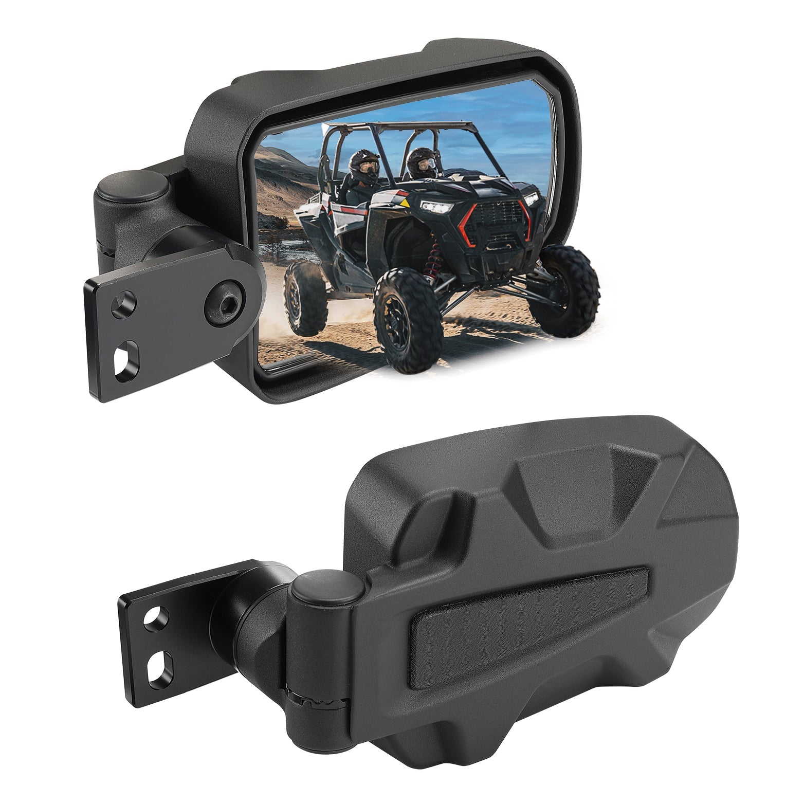 Photo of Kemimoto Folding Side Mirrors for Polaris RZR XP 900 1000 Turbo 2014-2023 by Kemimoto - Premium for UTVs / Side by Sides