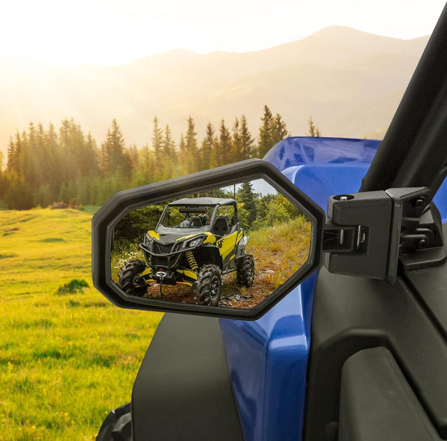 Photo of One Pair Side Mirrors for Can-Am Commander 700 & 1000R 2021+ by Kemimoto - Premium for UTVs / Side by Sides