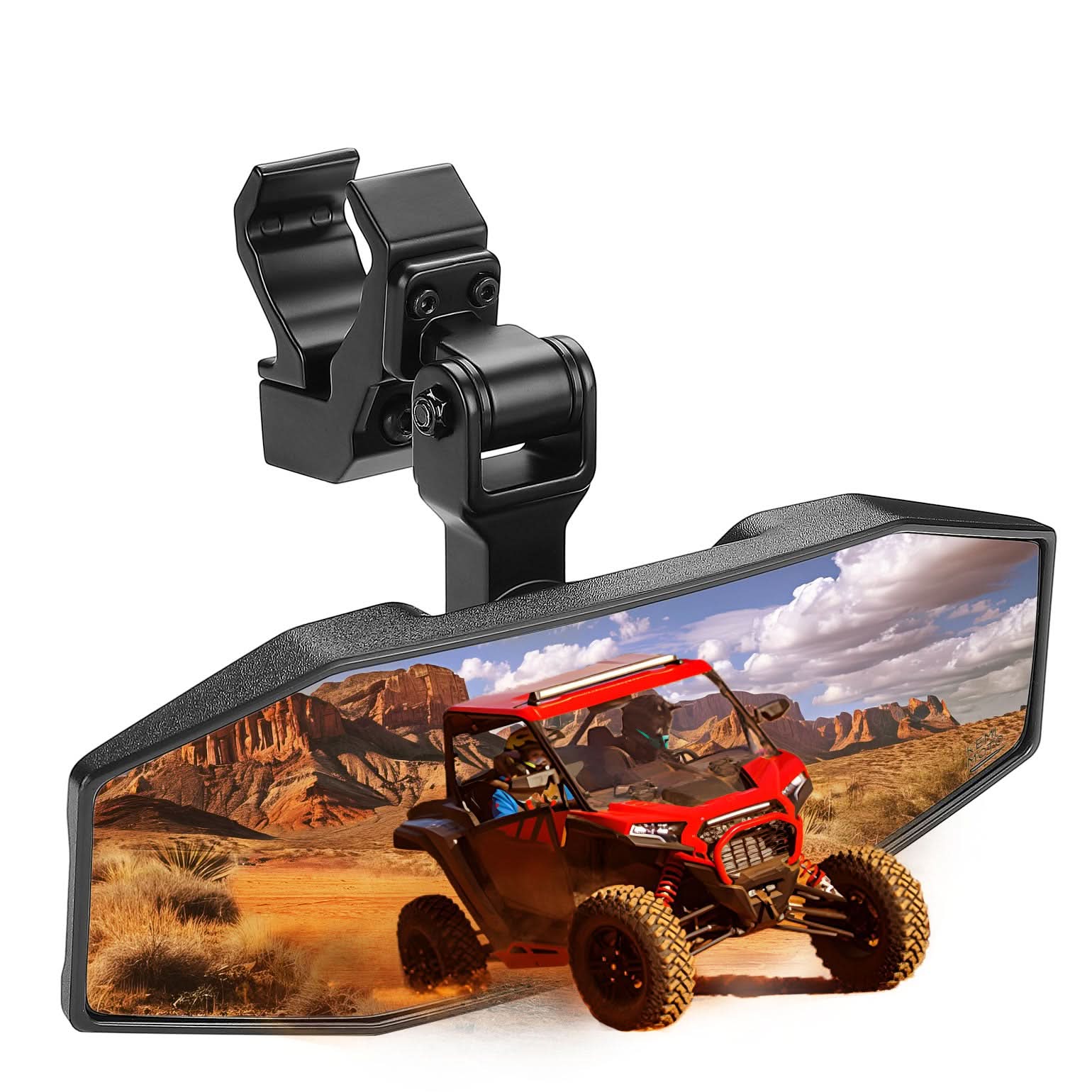 Photo of UTV Rear View Mirror for Polaris RZR, Pioneer, Can AM, CFMOTO by Kemimoto - Premium for UTVs / Side by Sides
