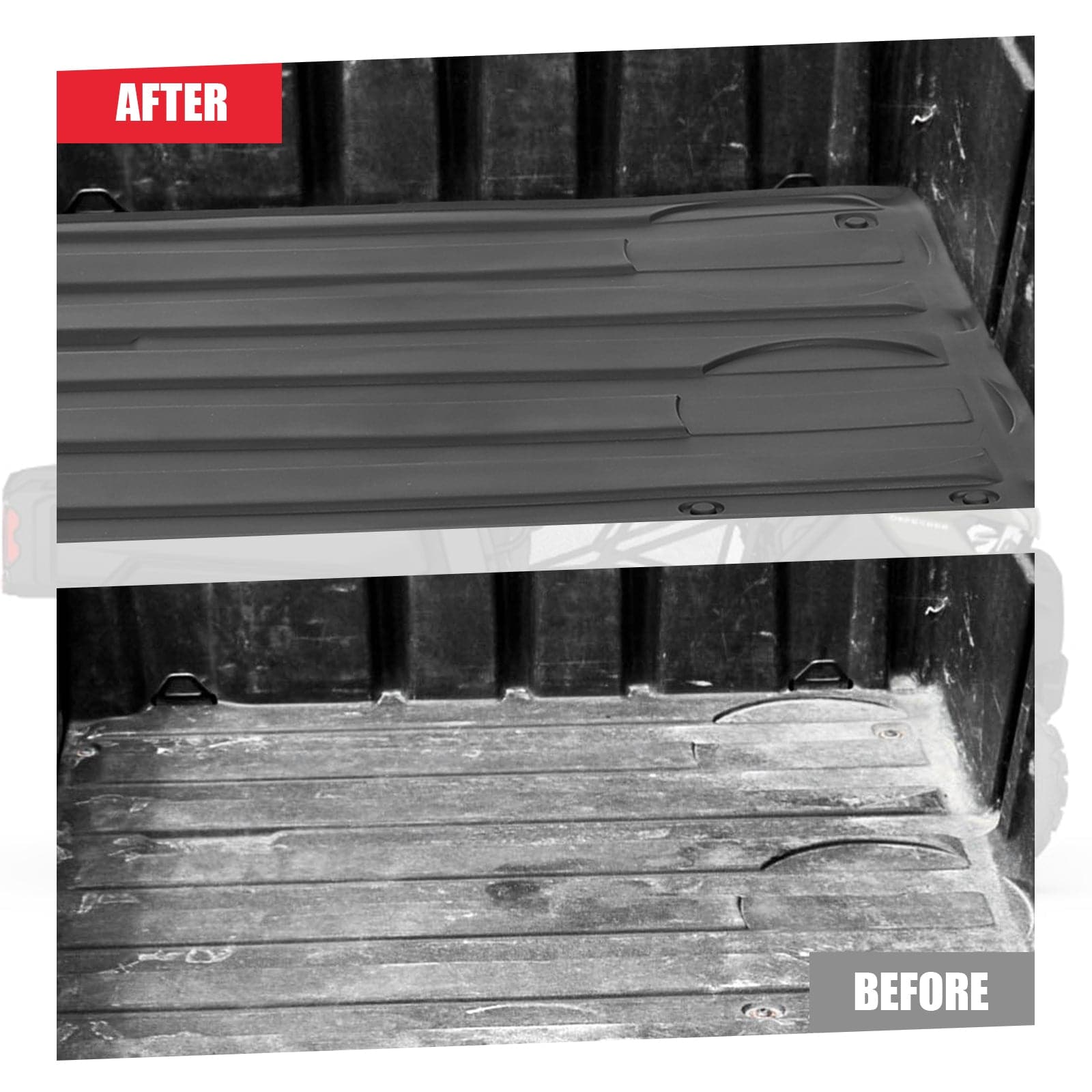 Photo of Rubber Full Bed Liner For Can-Am Defender HD5|7|8|9|10 by Kemimoto - Premium for UTVs / Side by Sides