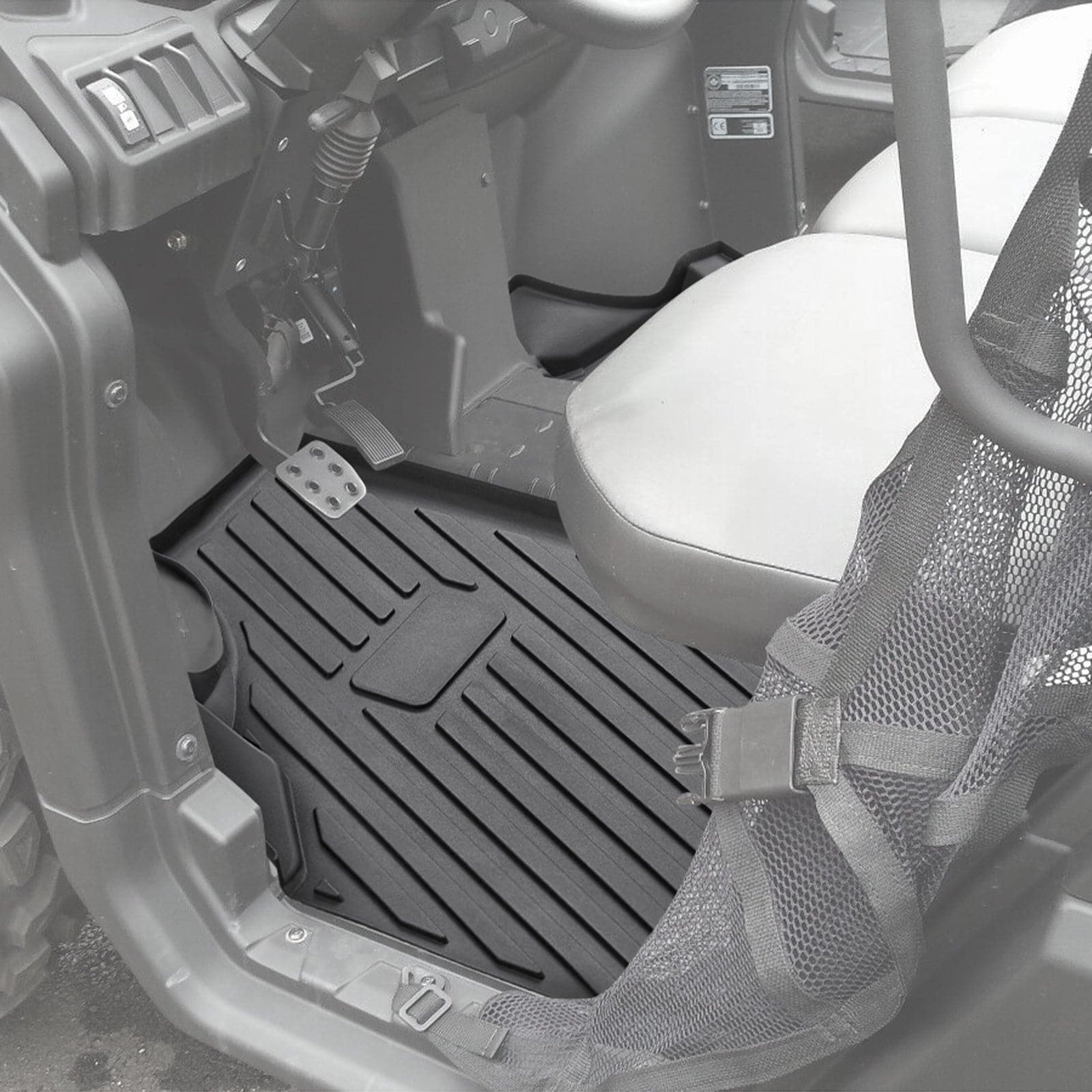 Photo of TPE Floor Mats for Can-Am Defender 2016-2024 by Kemimoto - Premium for UTVs / Side by Sides