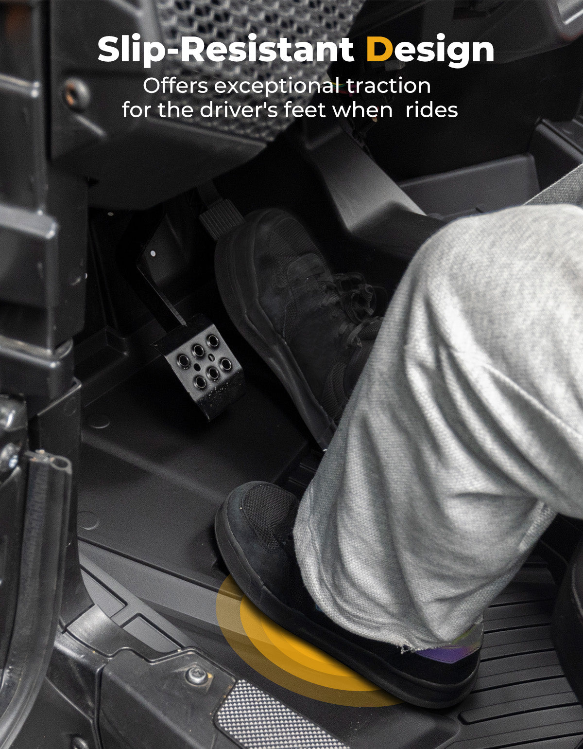 Photo of TPE Non-Slip Floor Mats 4PCS for 2024/2025 Polaris RZR XP 4 1000 by Kemimoto - Premium for UTVs / Side by Sides