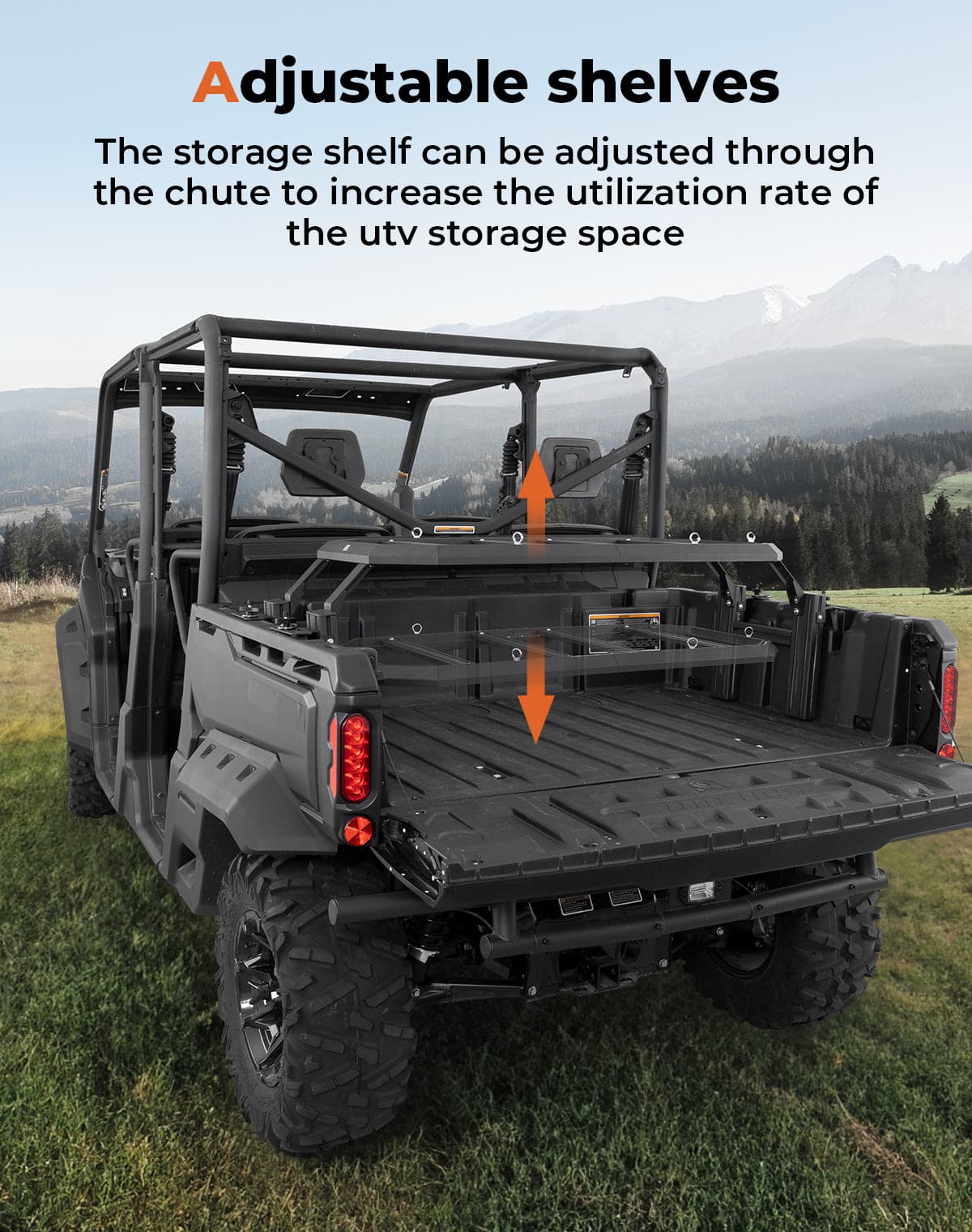 Photo of UTV Rear Rack for Can-Am Defender HD10|9|8|7|5 by Kemimoto - Premium for UTVs / Side by Sides