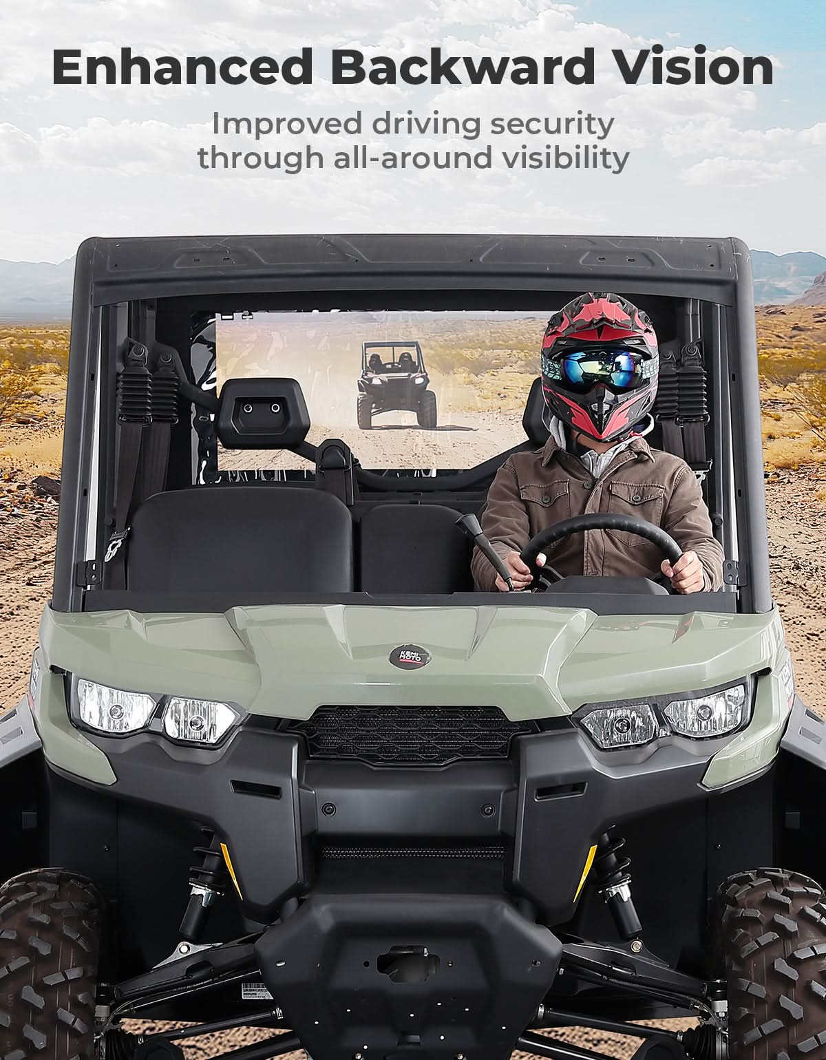 Photo of UTV Soft Cargo Camper Bed Cover for Can-Am Defender by Kemimoto - Premium for UTVs / Side by Sides