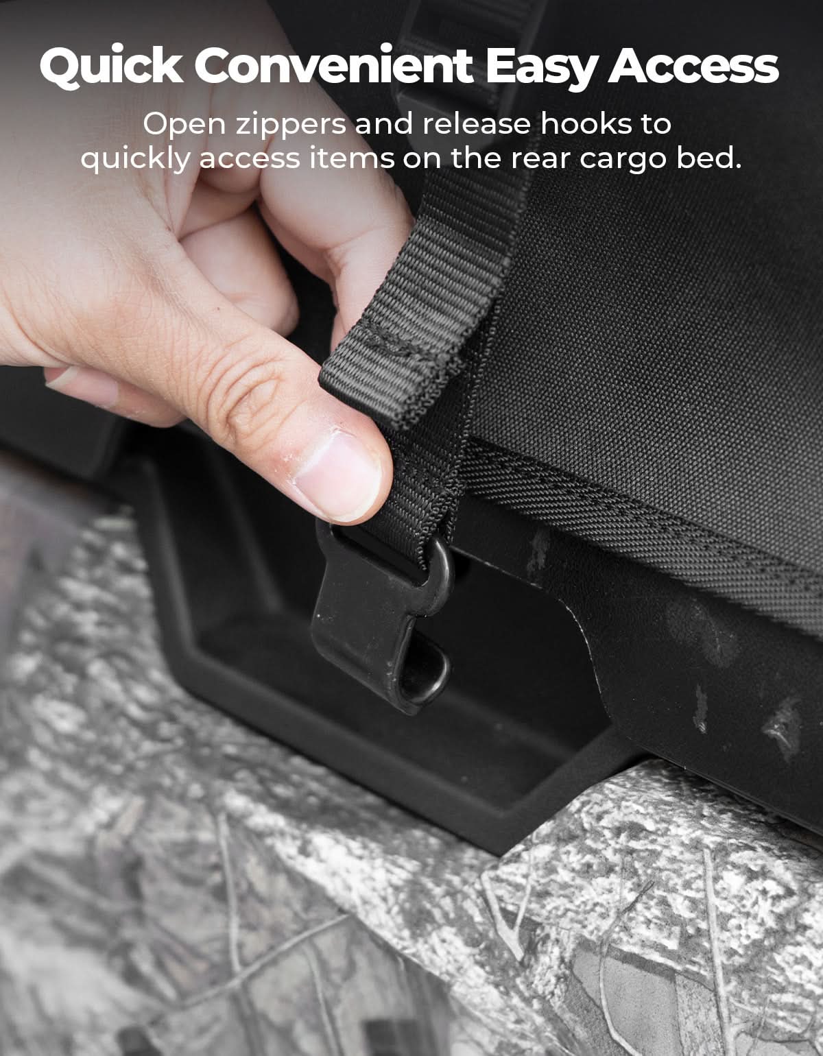 Photo of UTV Soft Cargo Camper Cover for CFMOTO UForce 1000 | 1000 XL by Kemimoto - Premium for UTVs / Side by Sides