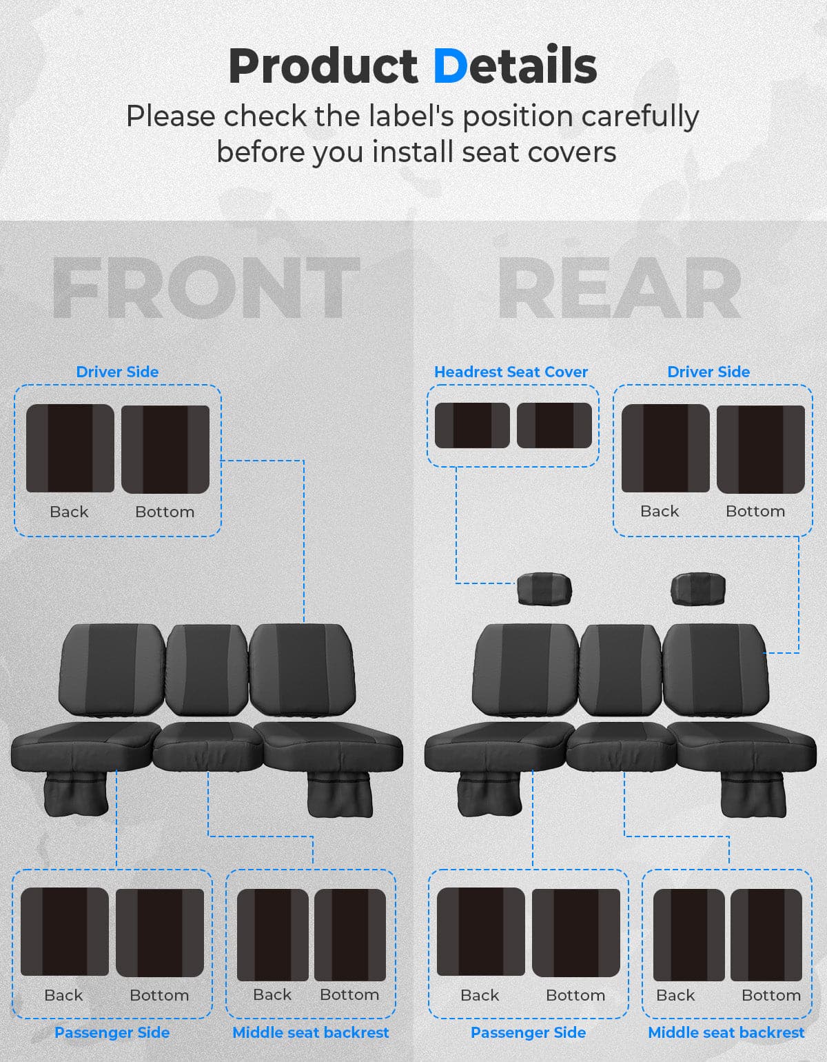 Photo of Water-resistant Seat Cover with Storage Pocket for Tracker 800SX by Kemimoto - Premium for UTVs / Side by Sides